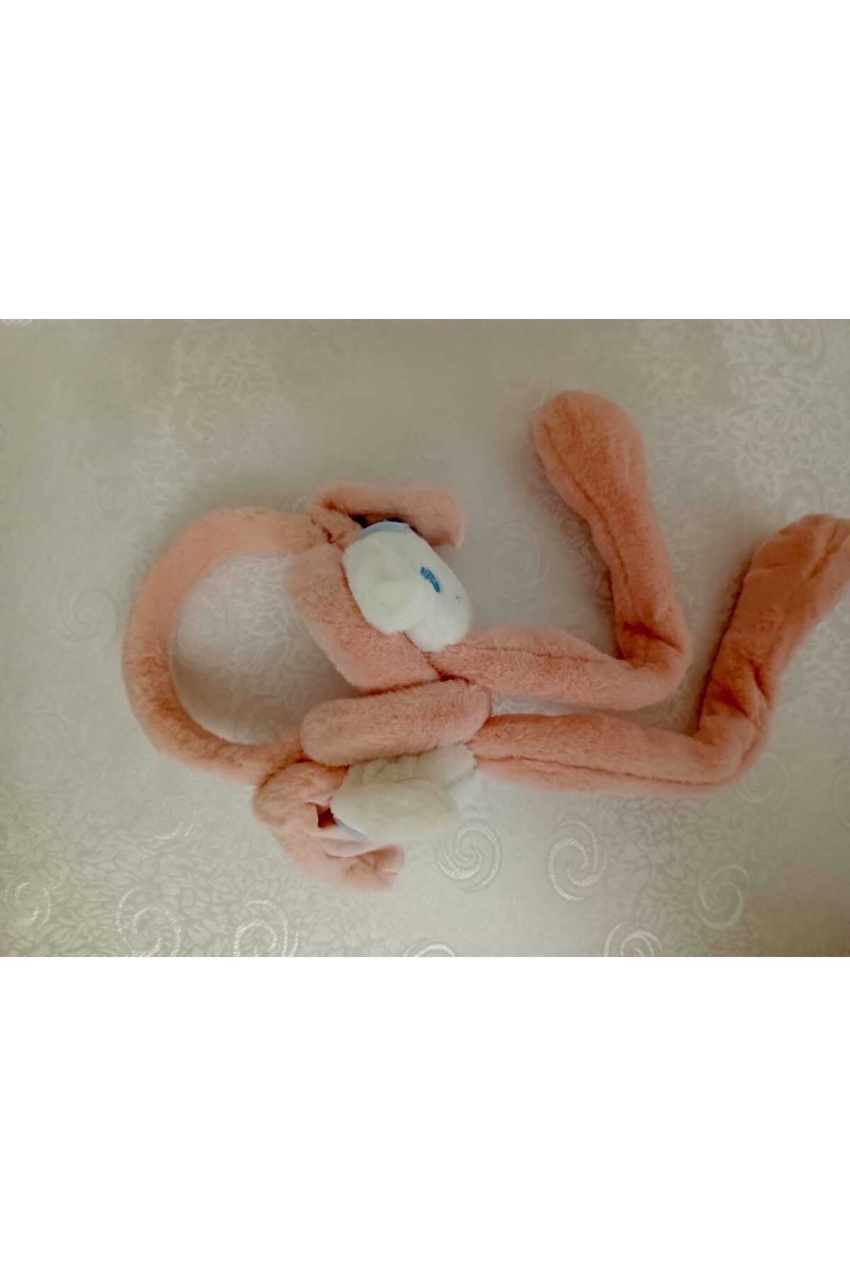 Çocuk Peluş Sanrio Cinnamon Figürlü Oynar Kulaklı Hareketli Sesli Kışlık Kulaklık