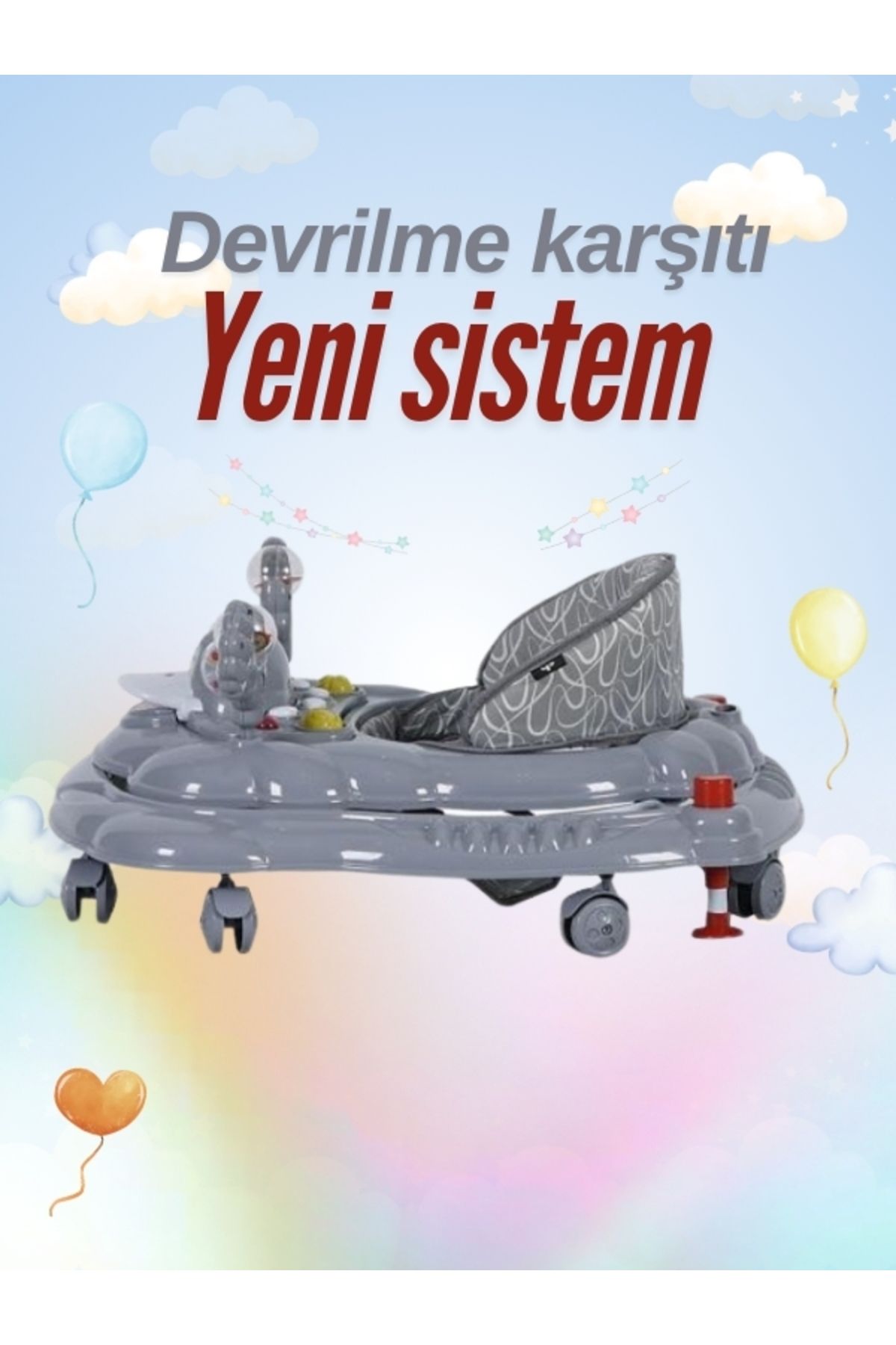 Yeni nesil Kiddy Yürüteç Sallanır Müzikli Oyuncaklı Bebek Yürüteç Örümcek