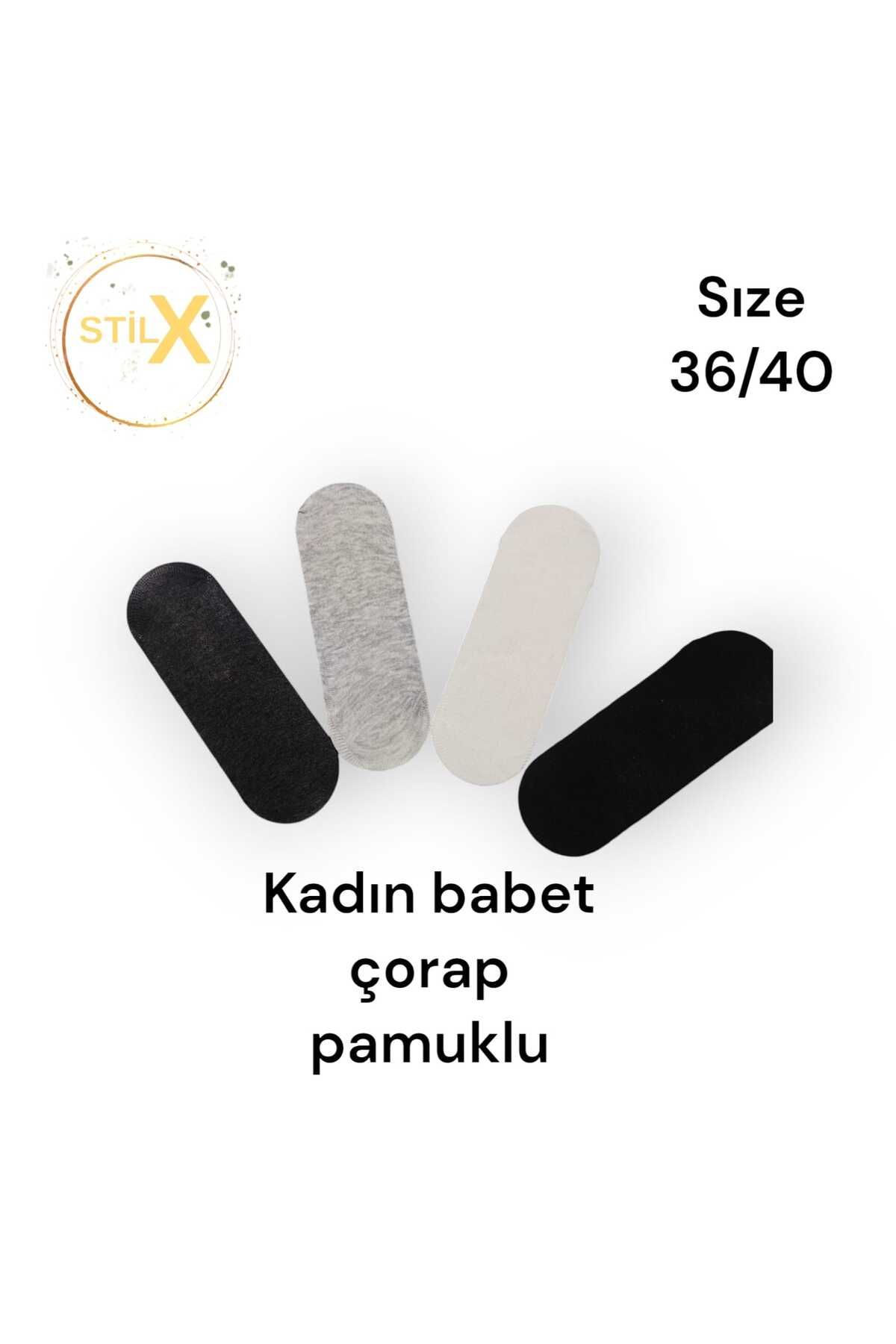 KADIN BABET ÇORAP GÜNLÜK KULLANIM İÇİN 3-LÜ PAKET PAMUKLU