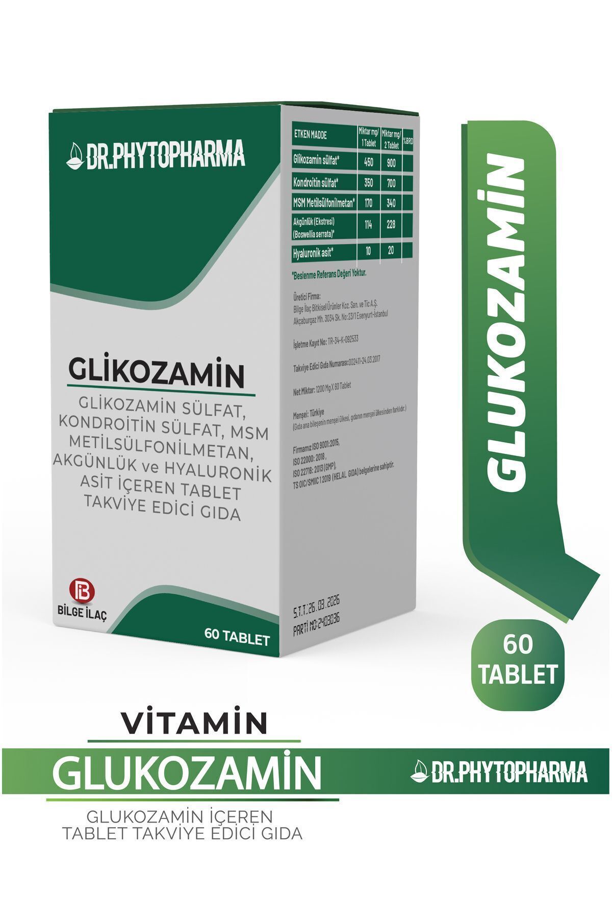 Dr Phytopharma Glukozamin,Kondroitin, MSM, Hy...