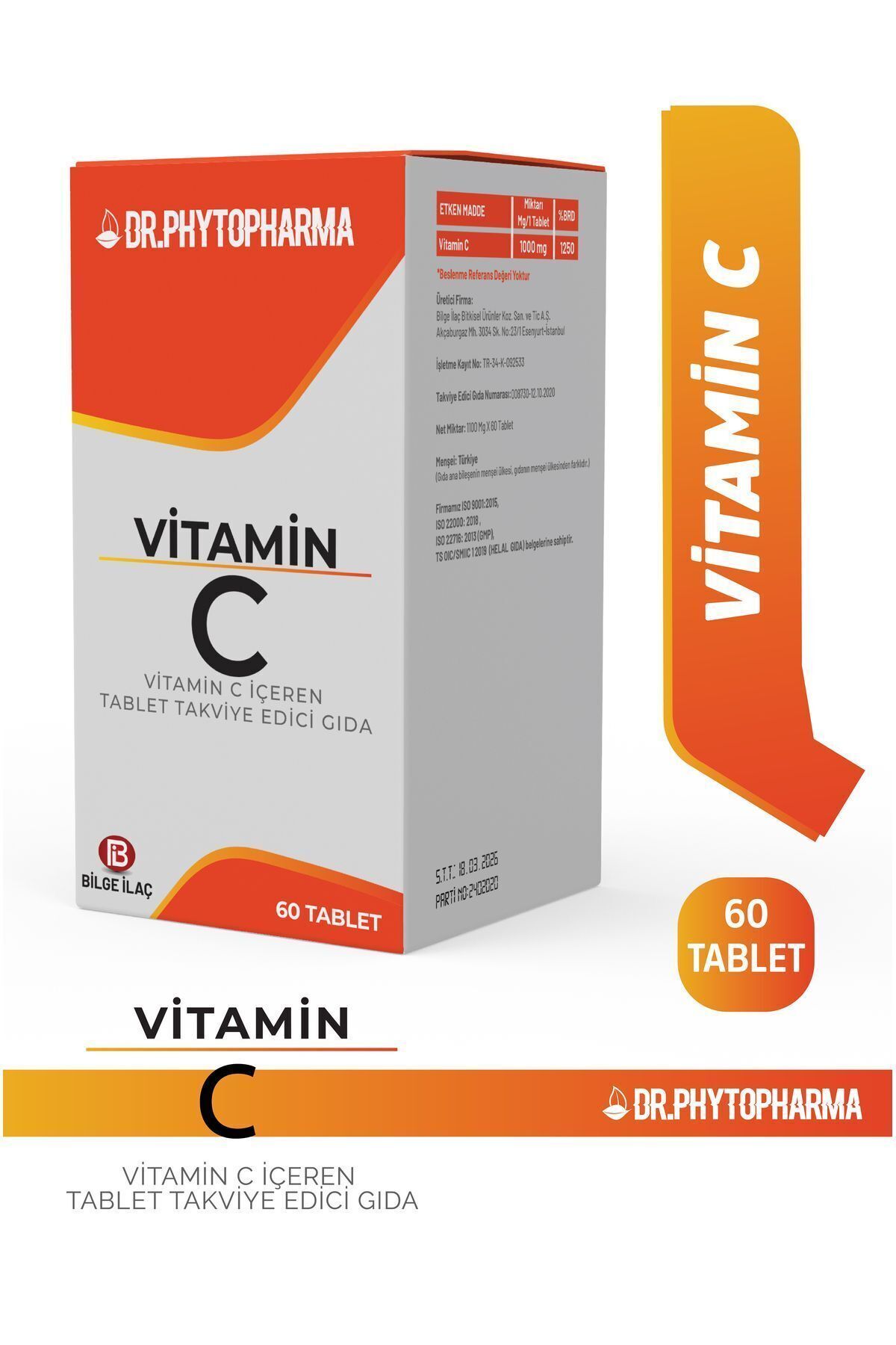 Dr Phytopharma Vitamin C 1100Mg 60 Tablet