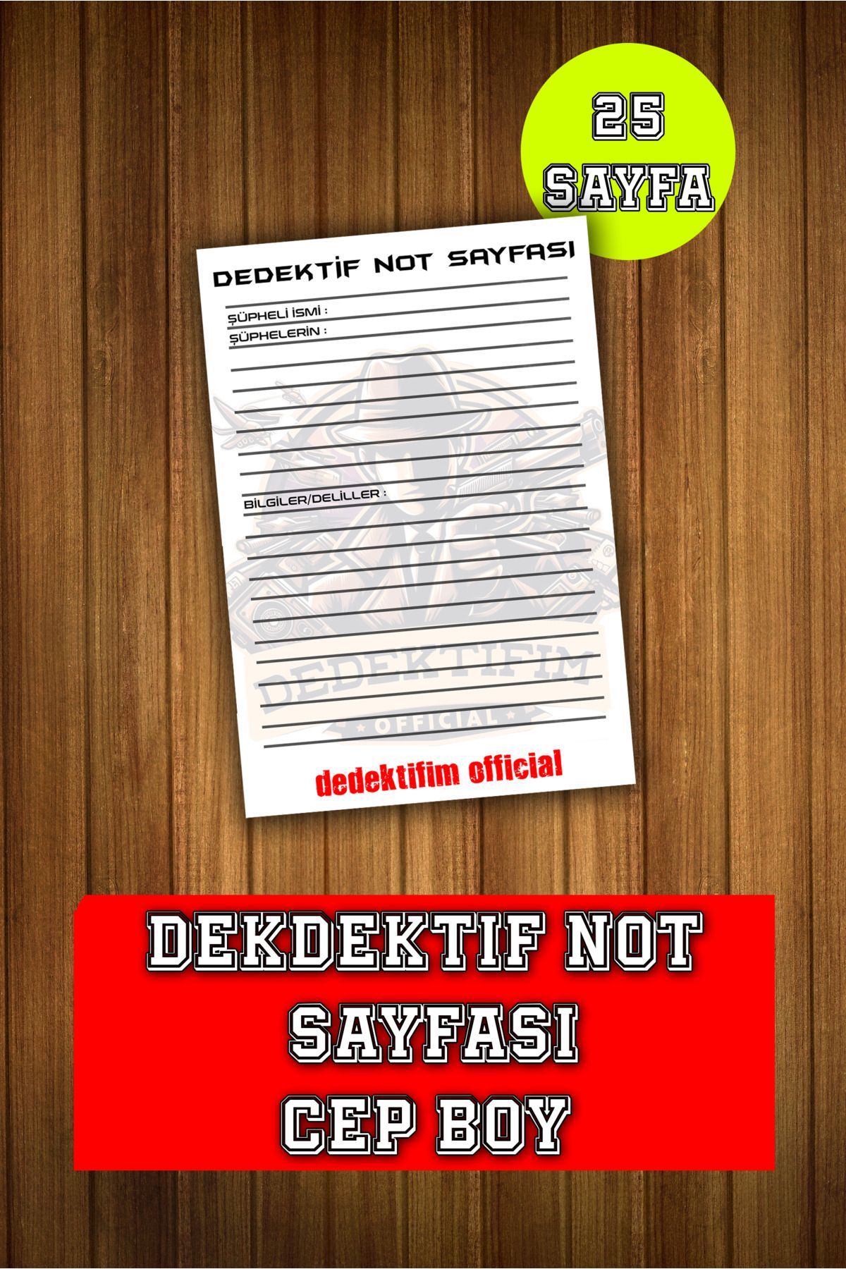 Dedektifim Official DedektifOyun Yanı Not Alm...