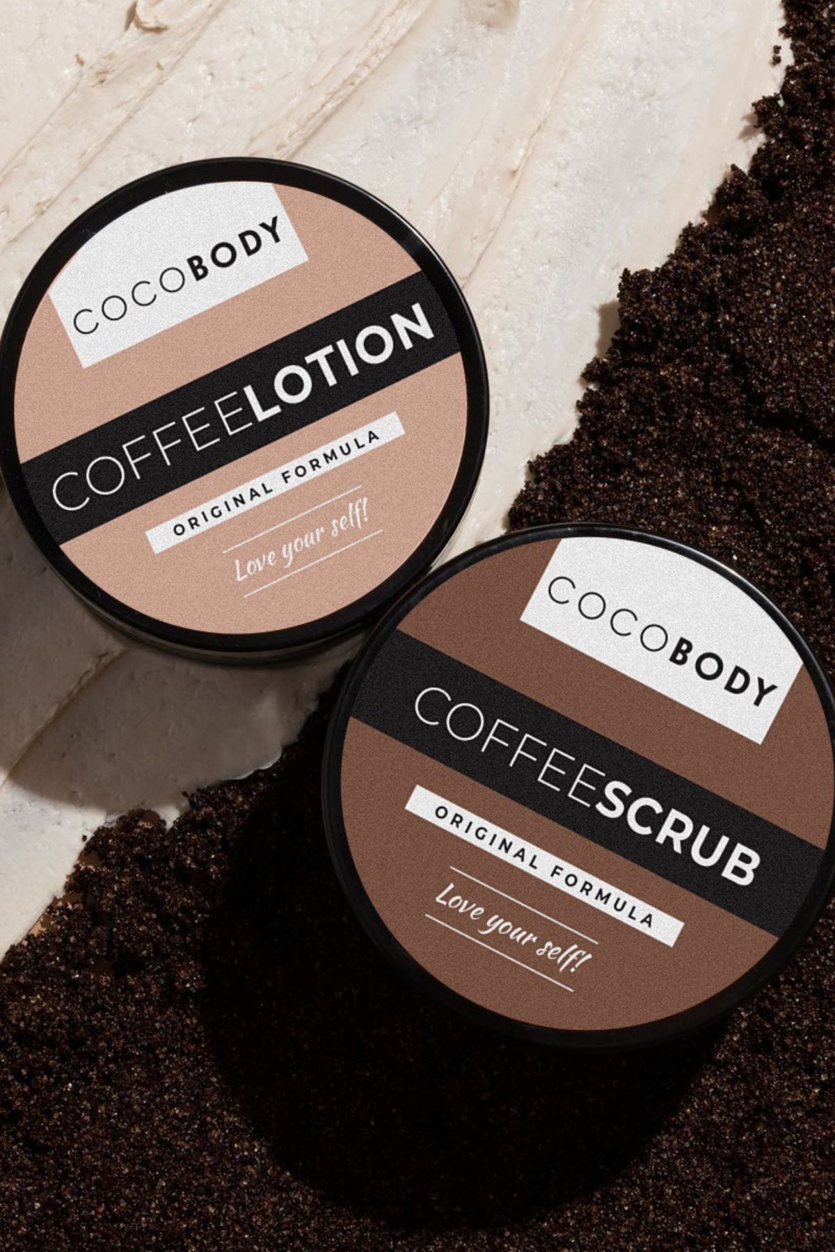 Coffee Scrub & Coffee Lotion - Antioksidanlı, Çatlak ve Selülit Onarıcı, Çilek ve Batık Giderici Set