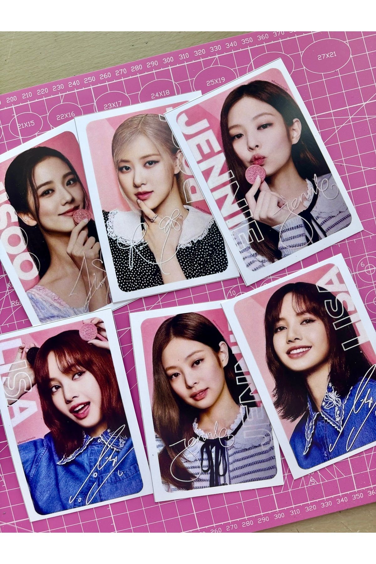 K-pop Blackpink Polaroid 8 Adet Fotokart Seti - Kpop Pano Dekorasyon