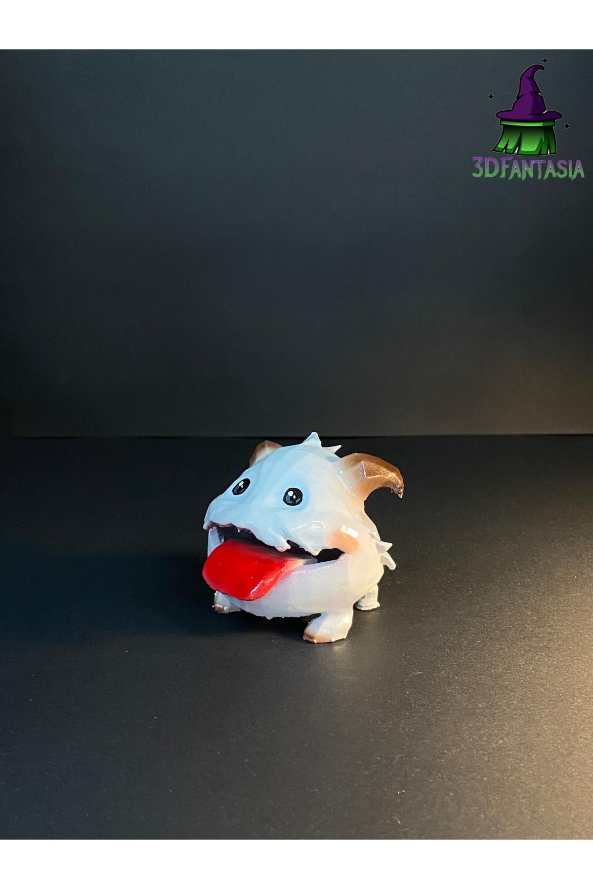 League of legends poro mini figür 6cm, dil çıkartan model