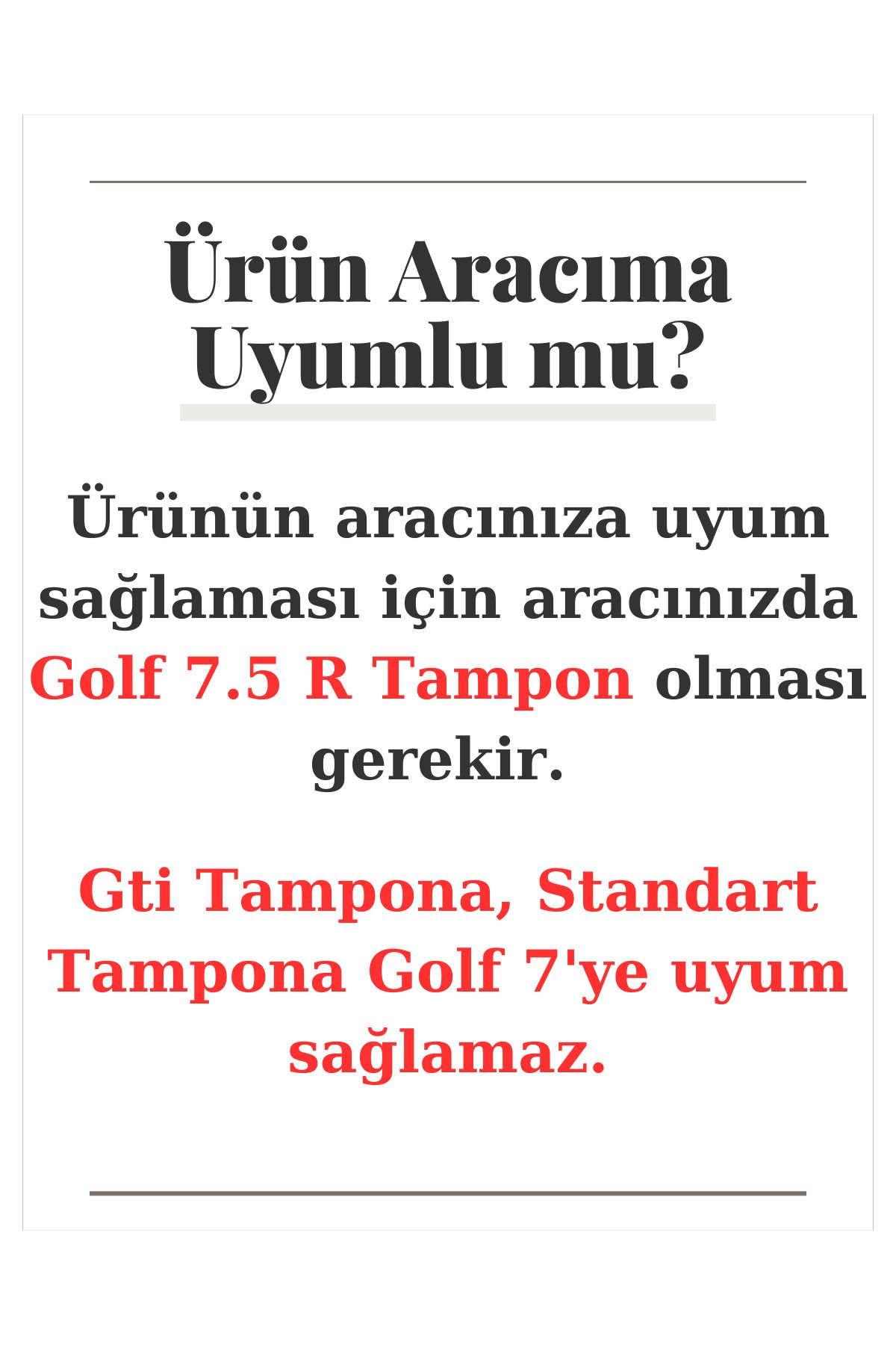 Volkswagen Golf 7.5 R Tampon için Çift Kat 4lü Difüzör Flap-Flapları-Bıçakları KALIN PARLAK SİYAH