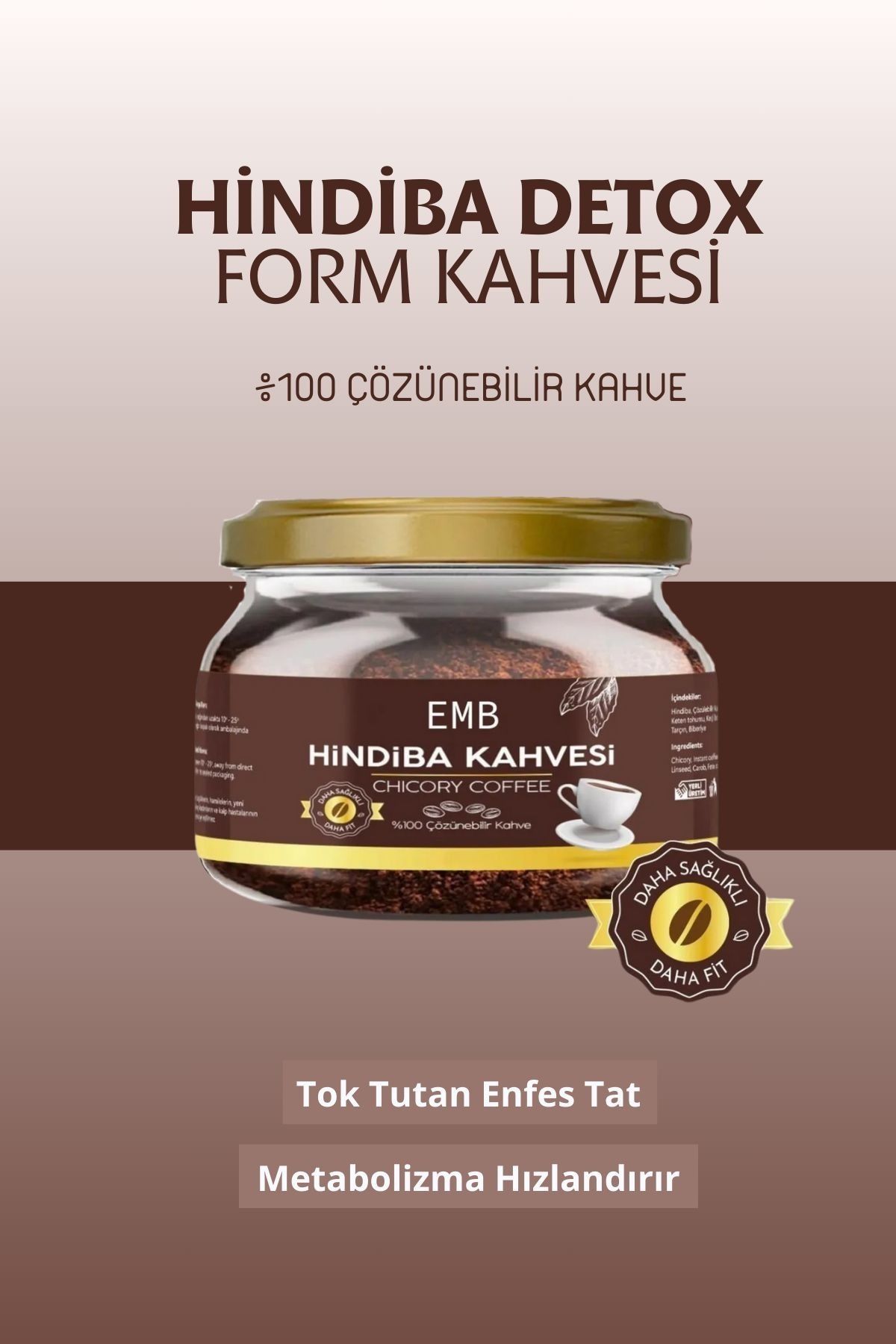 Detox Fit Coffee Zayiflama Ve Kilo Vermeye Yardimci Içimi Kolay Diyet Kahve 150 gr