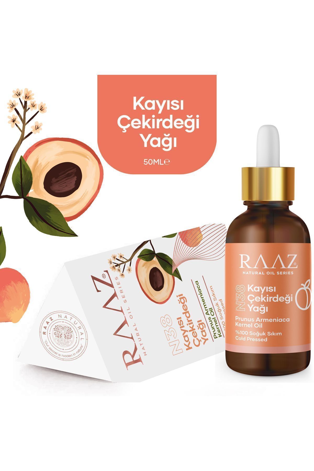 KAYISI ÇEKİRDEĞİ YAĞI APRICOT SEED OIL 50 ml