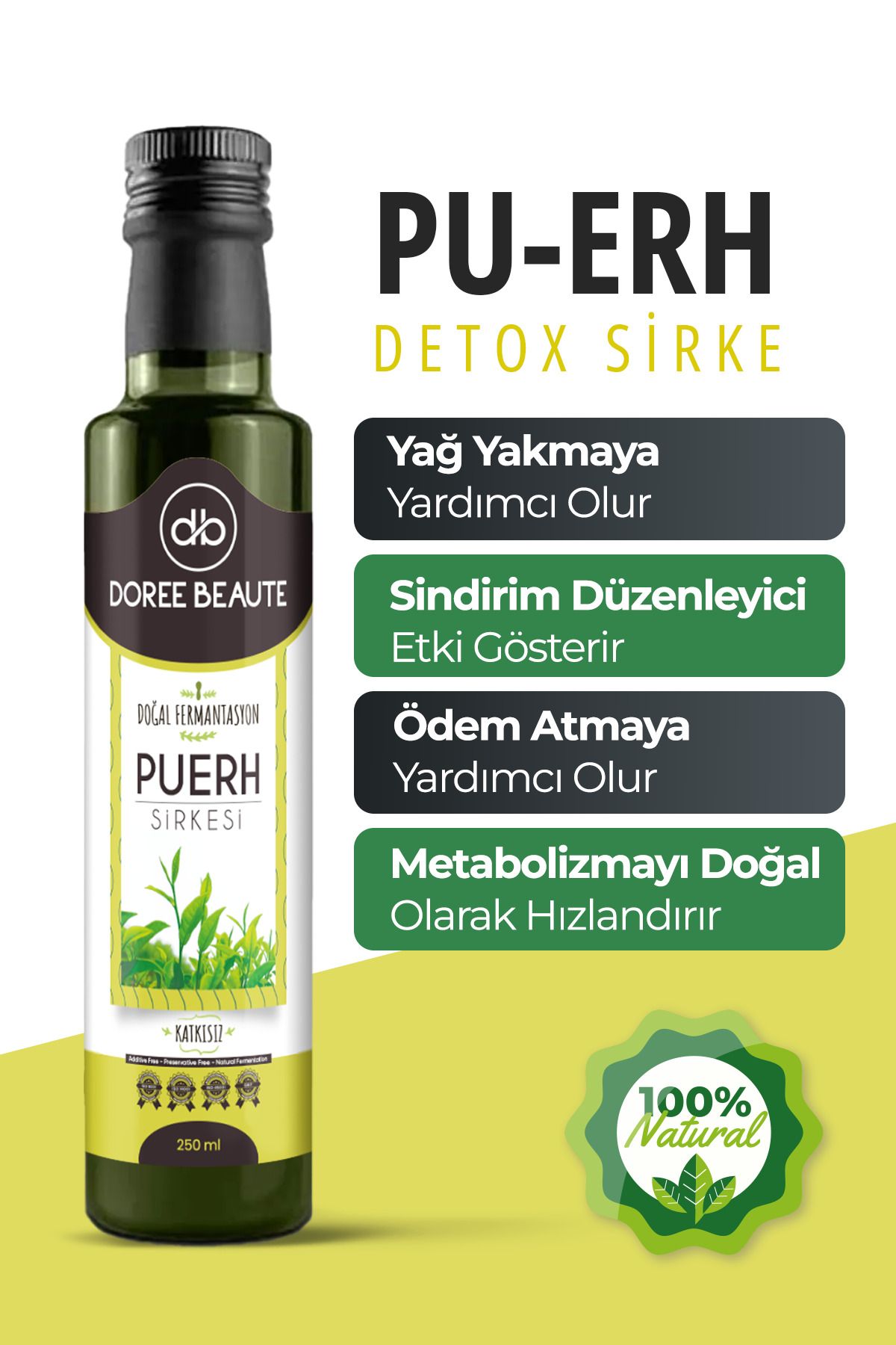 Puerh Kinoa Detox Ödem Atmaya Kilo Vermeye Yardımcı Zayıflama1 Sirkesi