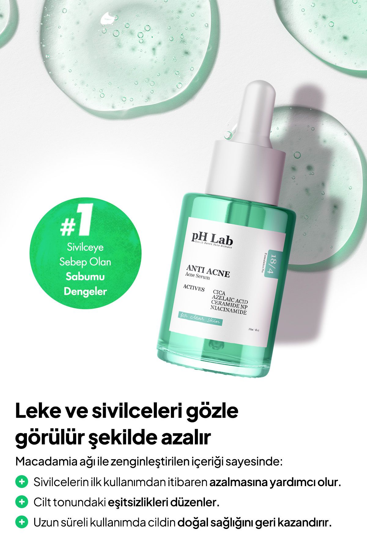 Phlab Anti Acne Serumu, Ve Karşıtı Serum