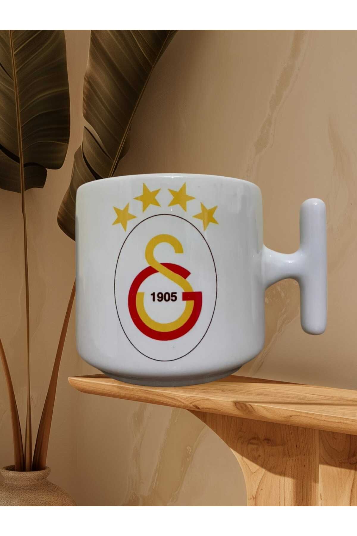 "galatasaray" Baskılı Çift Taraf Yazılı Kupa Bardak (KIRMIZI KULP)