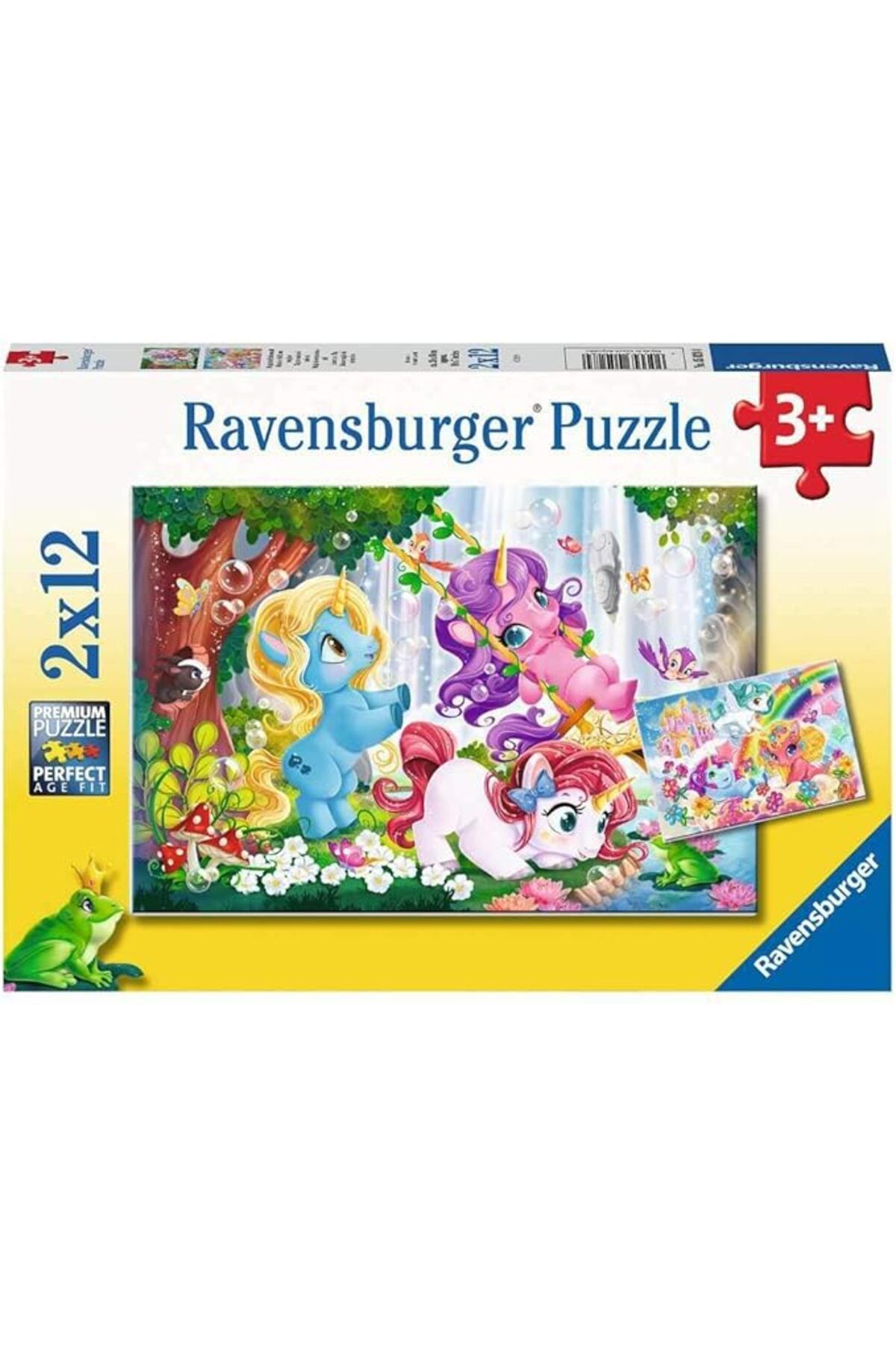 Orqinel Ravensburger Yapboz,Unicorn, 2X12 Par...