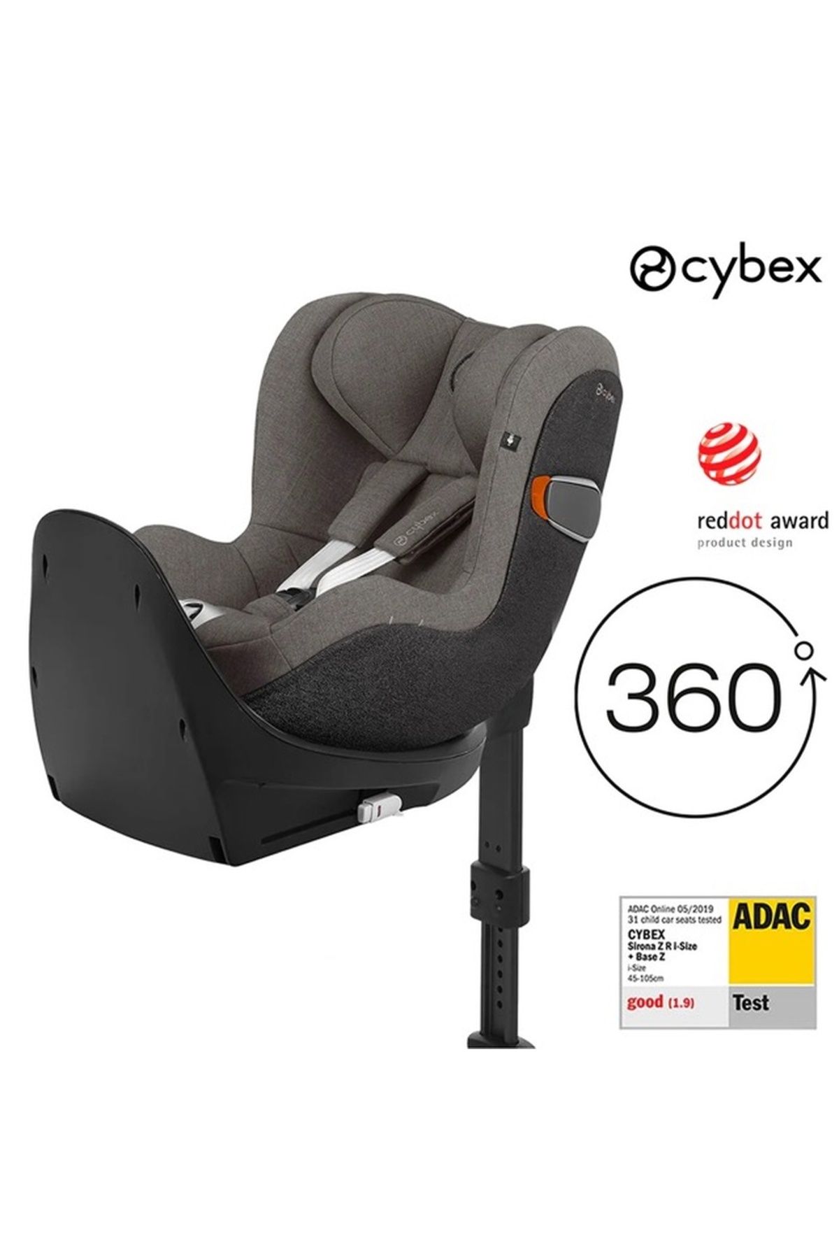 Cybex Sirona Zi isize Plus(soho grey) 360 der...