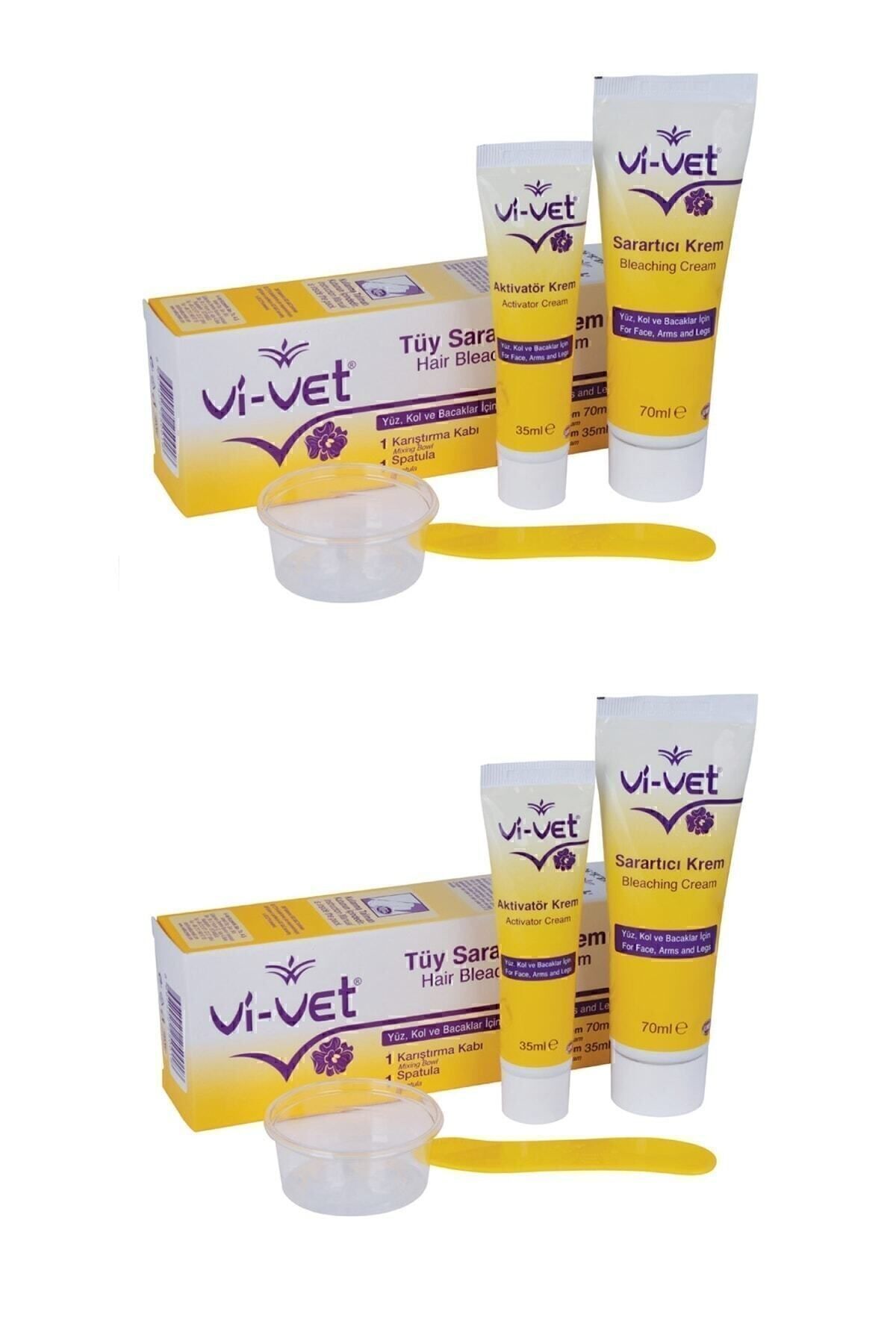 Vi vet Tüy Sarartıcı Krem 70Ml-35ml X2 Adet