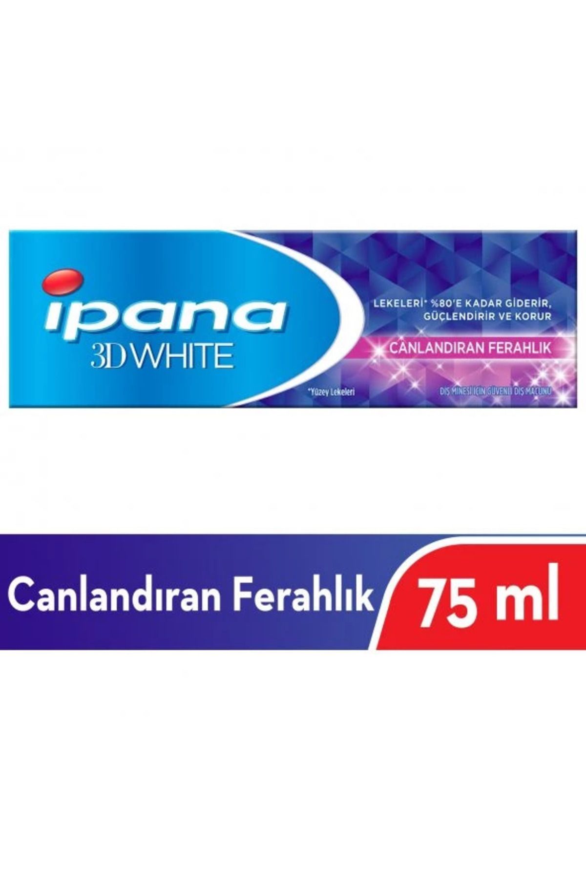 İpana 3D White Canlandıran Ferahlık 75 ml + Çay ve Kahve İçenler İçin 75 ml Diş Macun 6 Paket