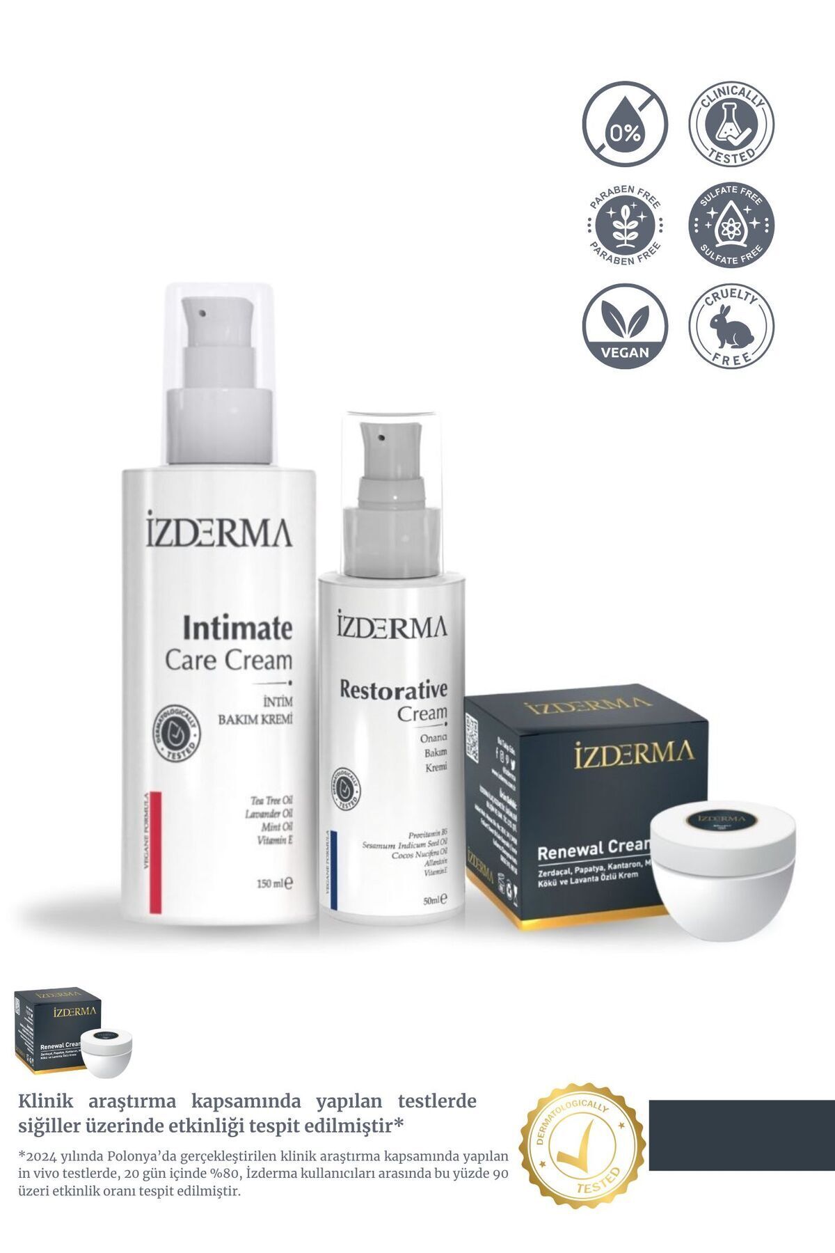 izderma Renewal Cream & IntimBakım Kremi & On...