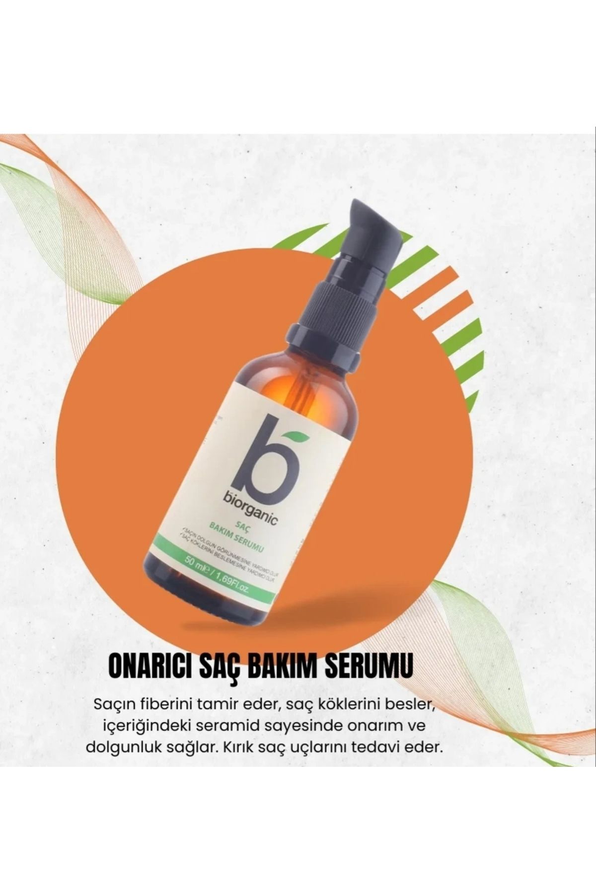 Biorganic Onarıcı Saç BakımSerumu 50 ml Nesli...