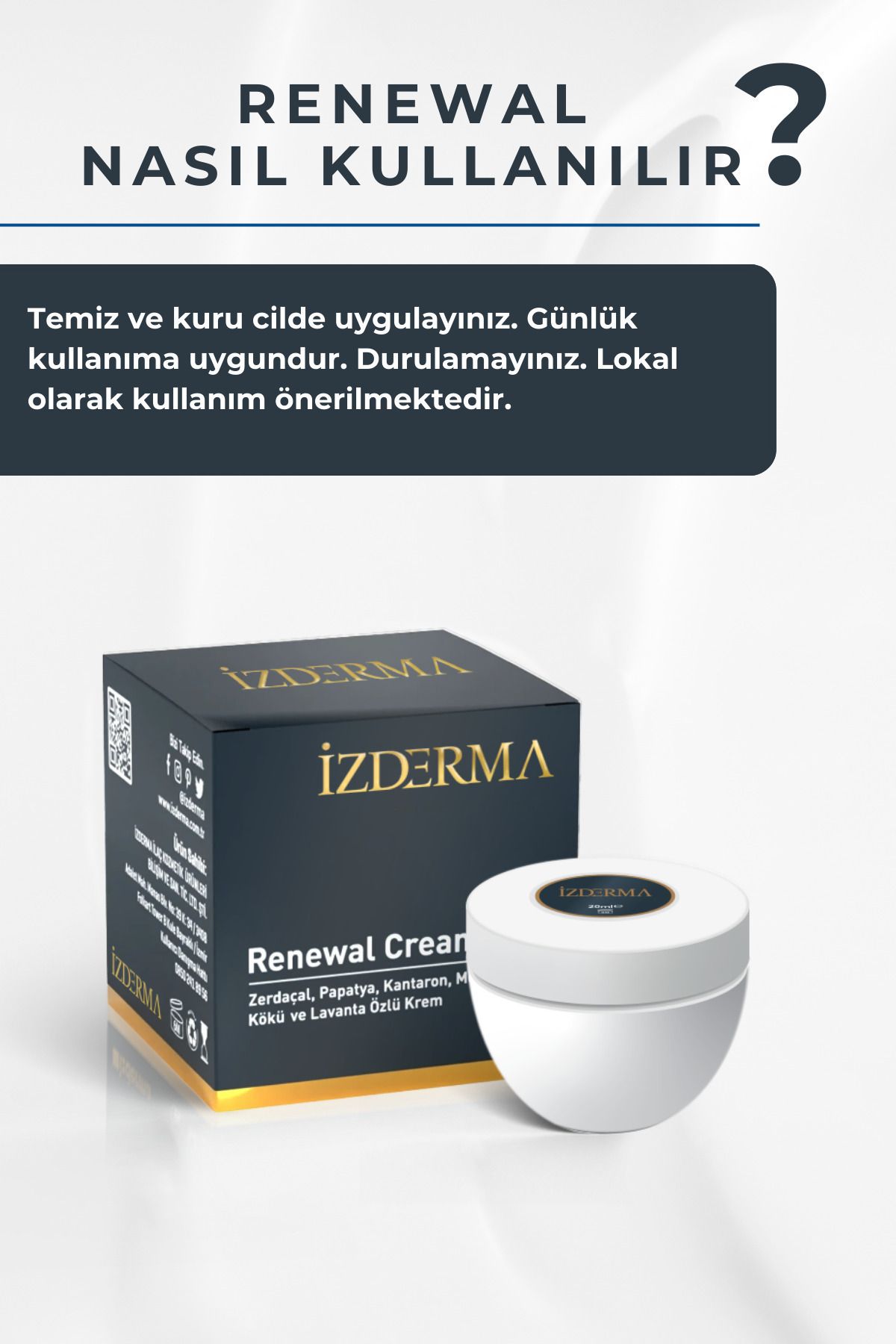 Renewal Cream Ve Cilt Onarıcı Bakım Kremi