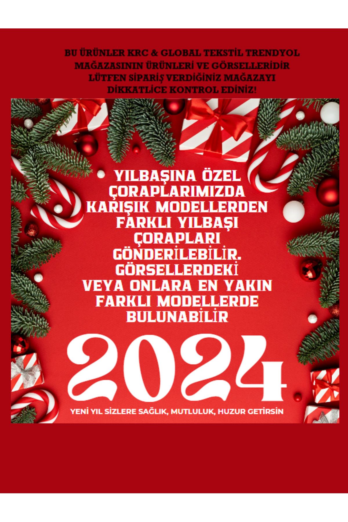 CHRİSTMAS-NOEL-YILBAŞI TEMALI ÇORAPLAR 12'Lİ