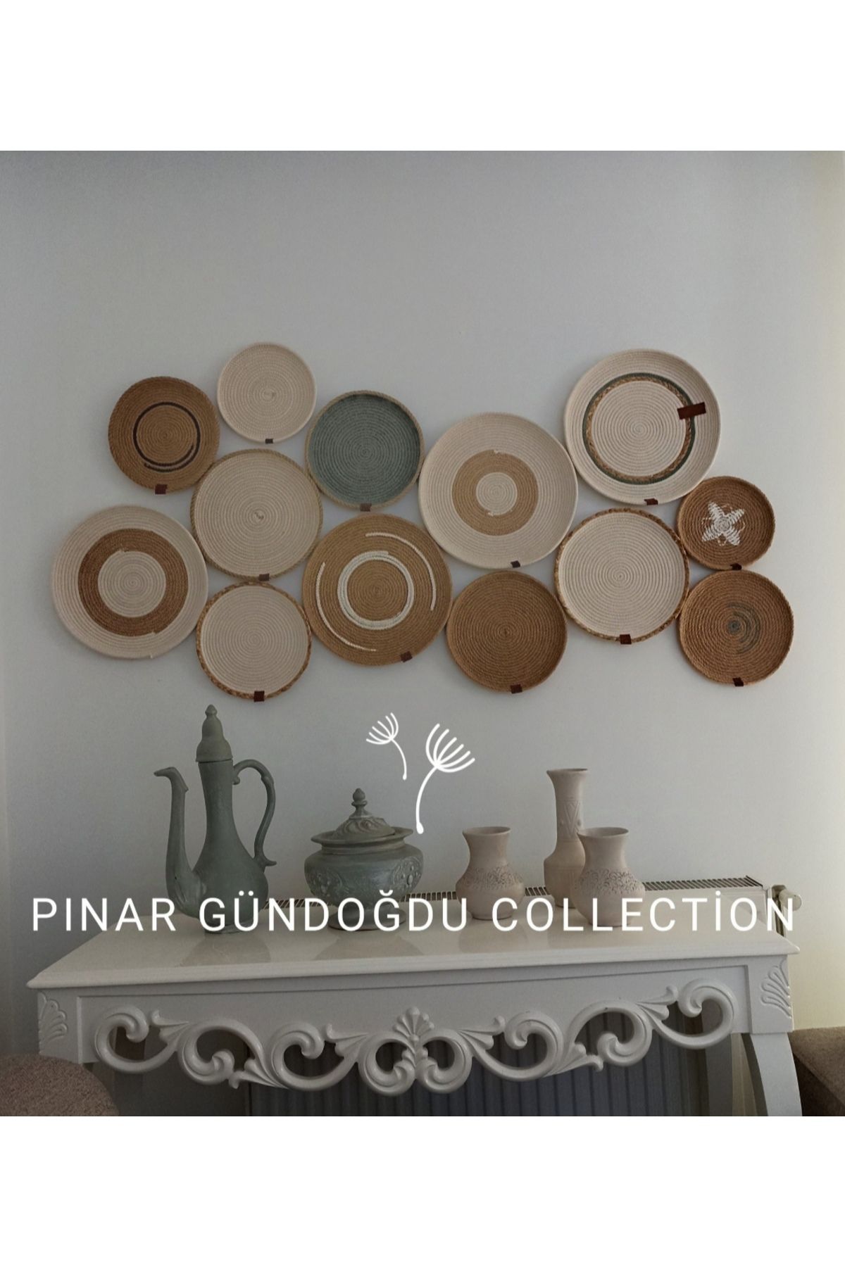 Pınar Gündoğdu Collection Hasır Duvar Tabağı...