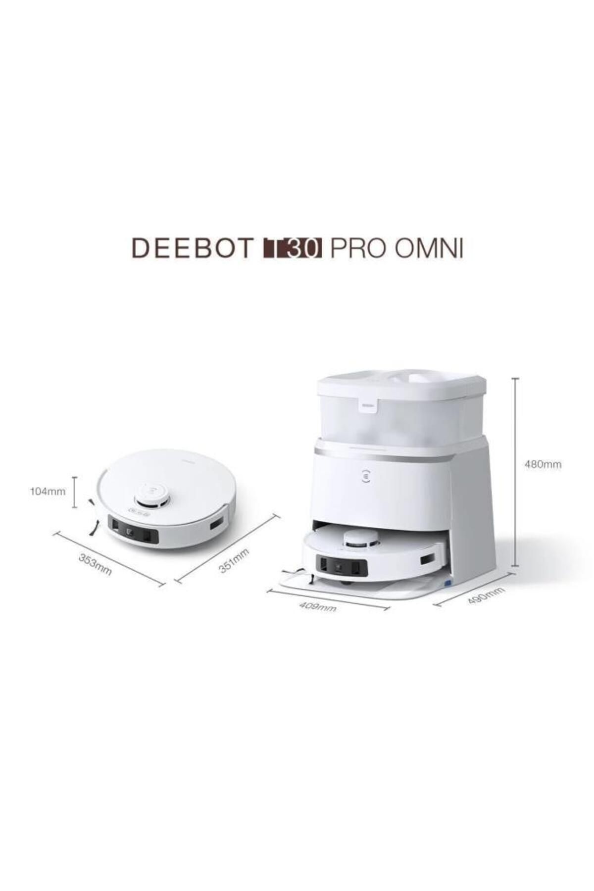 Deebot T30 Pro Omni Çöp Istasyonlu Akıllı Robot Süpürge