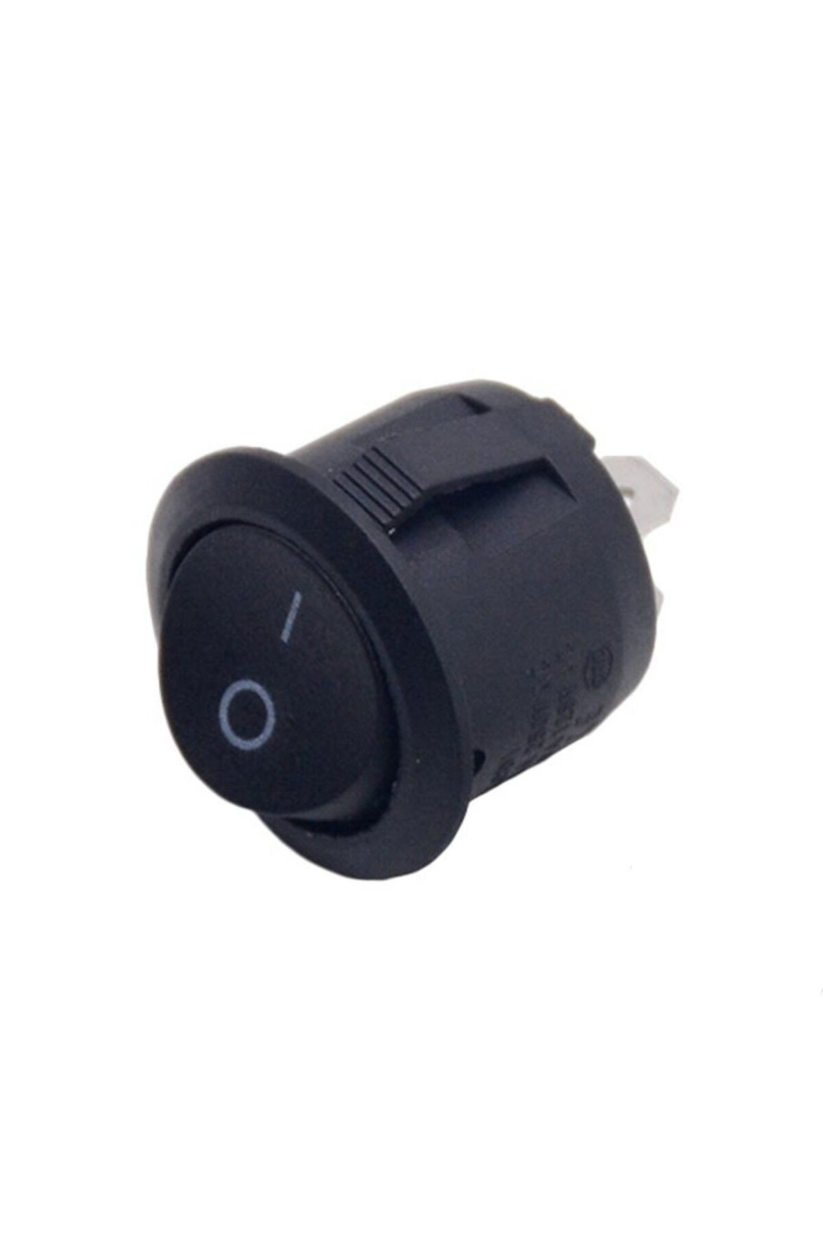 16mm Yuvarlak 2 Pin Anahtar Switch Mini Buton Kcd1 Siyah Plastik Açma Kapama On / Off