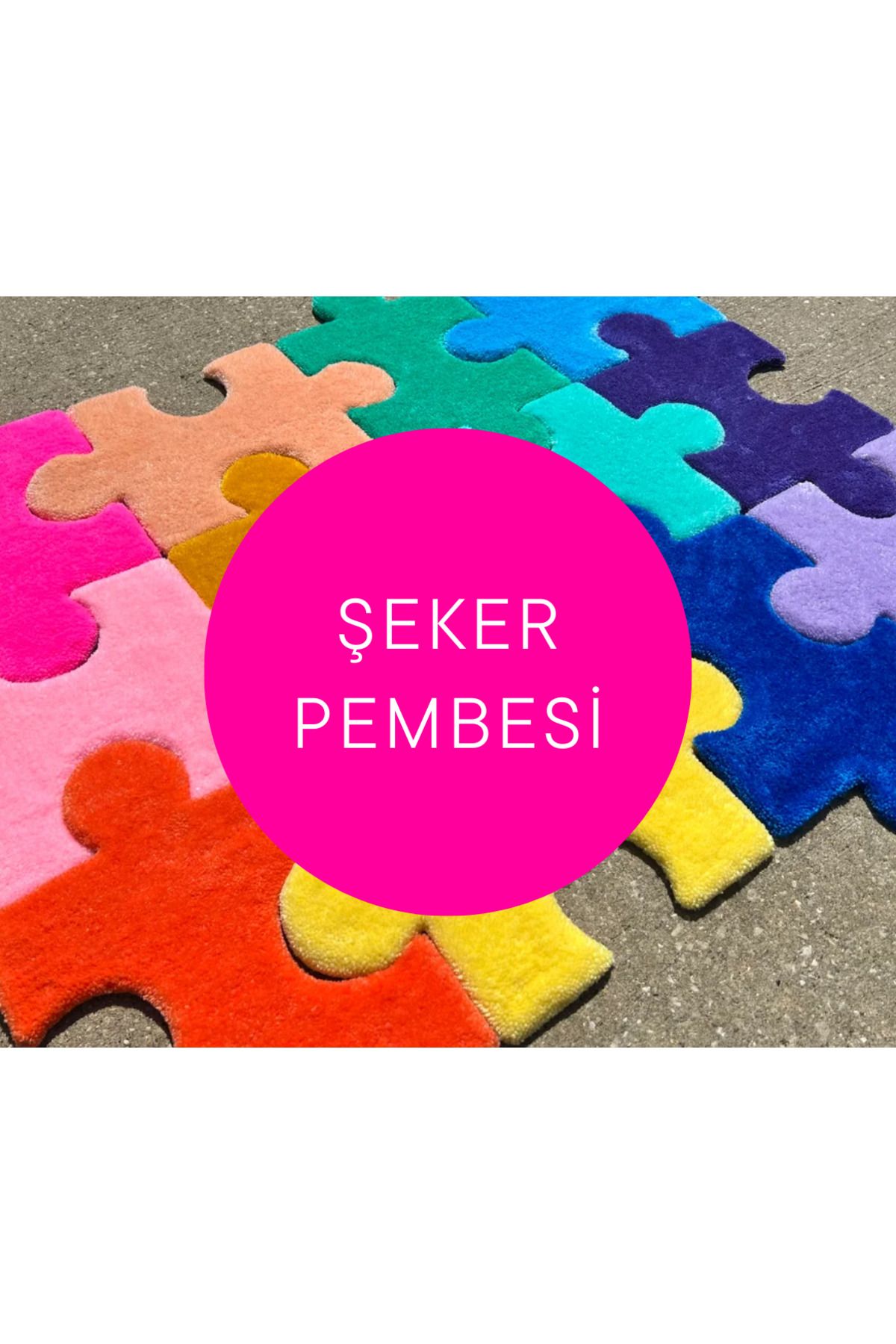 Juji Art Studio Renkli PuzzleHalı - 12 Parça...