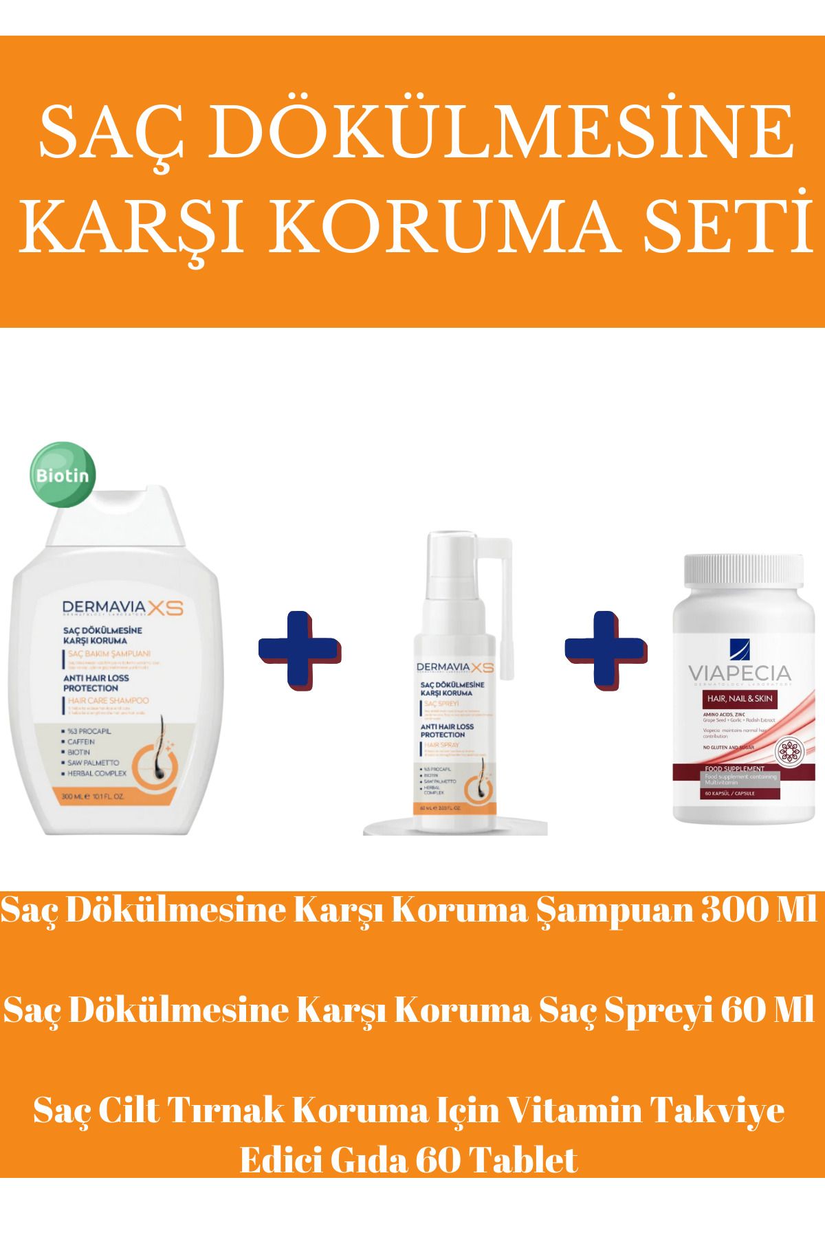 Dermavia Saç DökülmesineKarşı Saç Onarıcı Set...