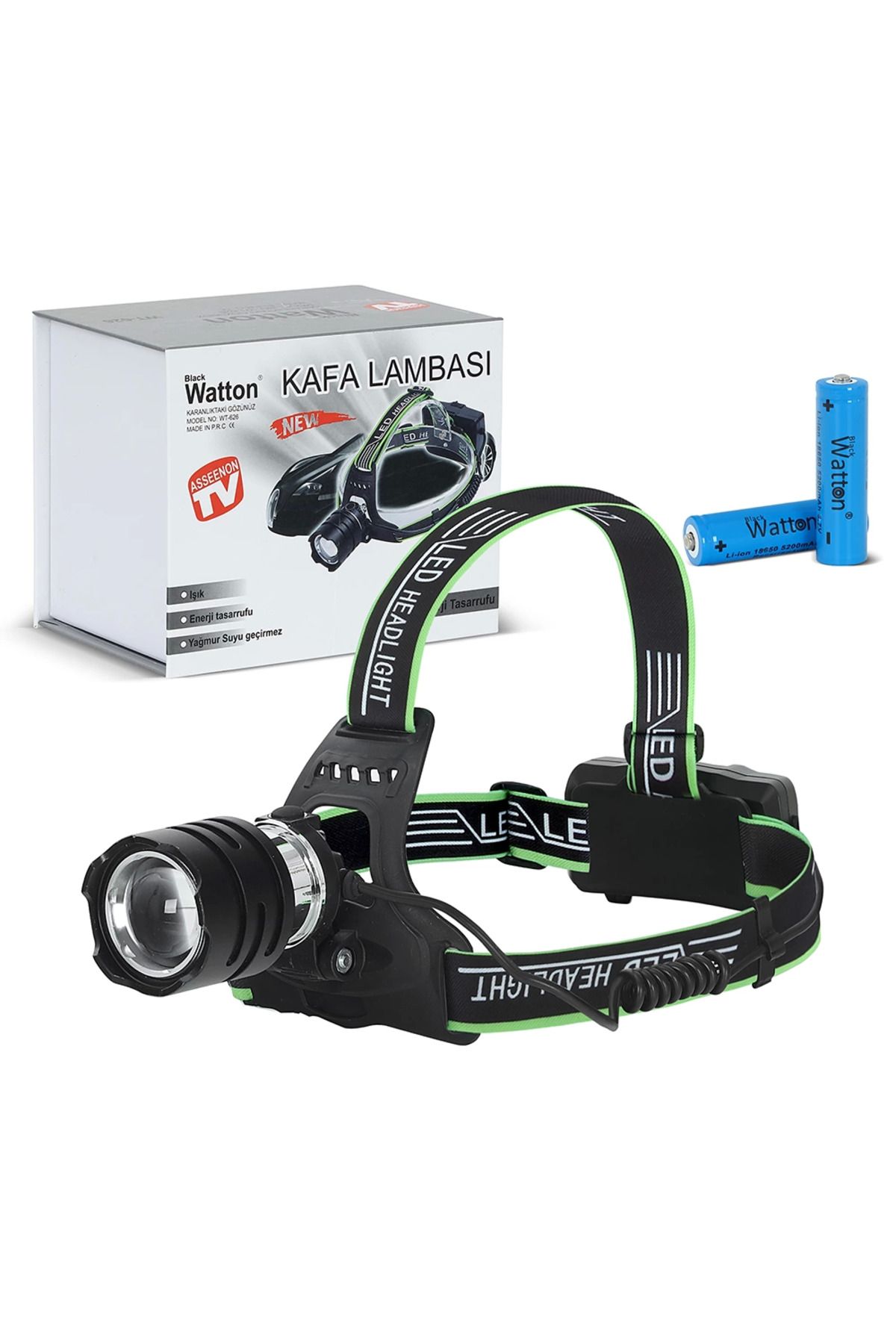 NZM TİCARET Tx6 Led ŞarjlıKafa Lambası  Wt-62...