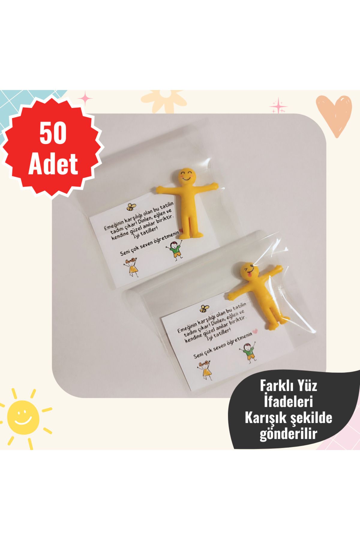 MUTLUYÜZ 50 Adet EsnekAdamlar Toptan Öğrenci...