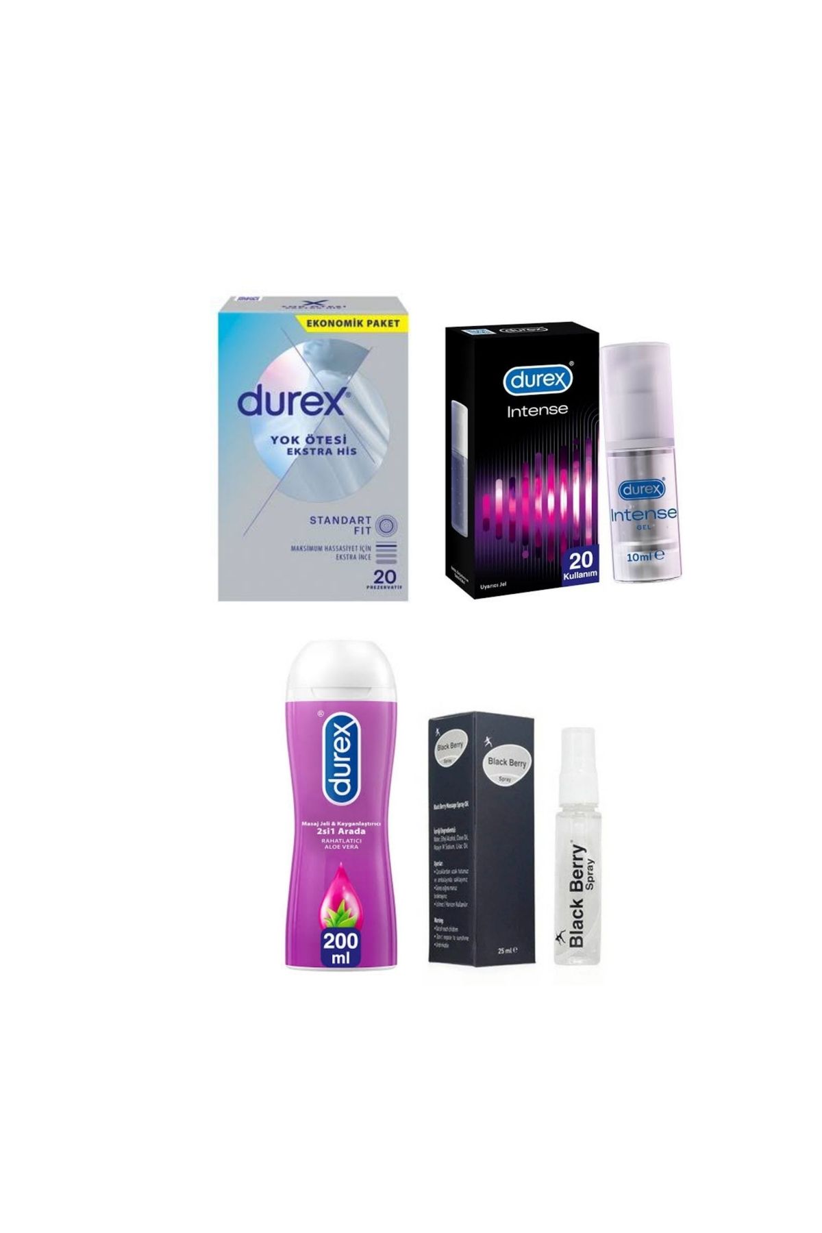 Durex Intense Uyarıcı Jel YokÖtesi 200 Ml Kar...