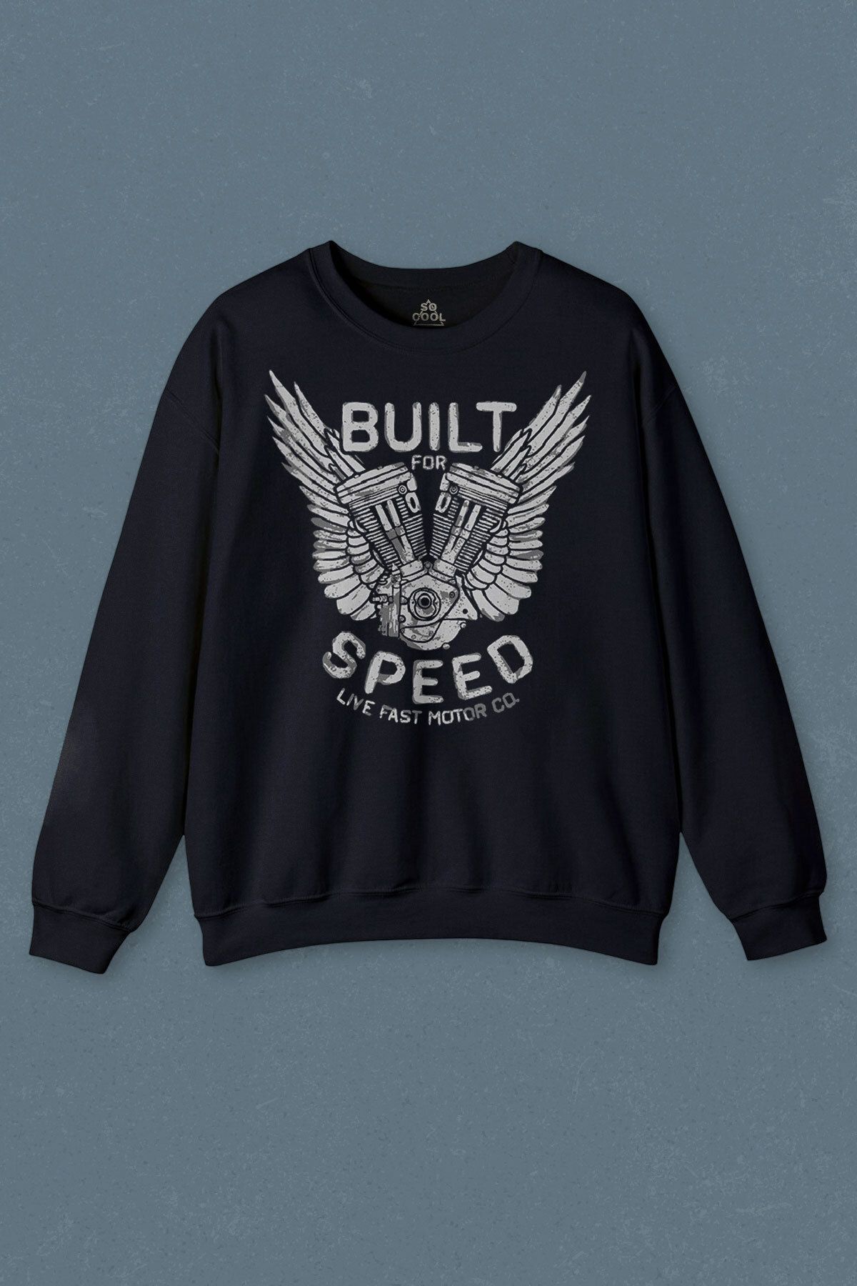 so cool Lacivert SweatshirtBuilt For Speed Li...