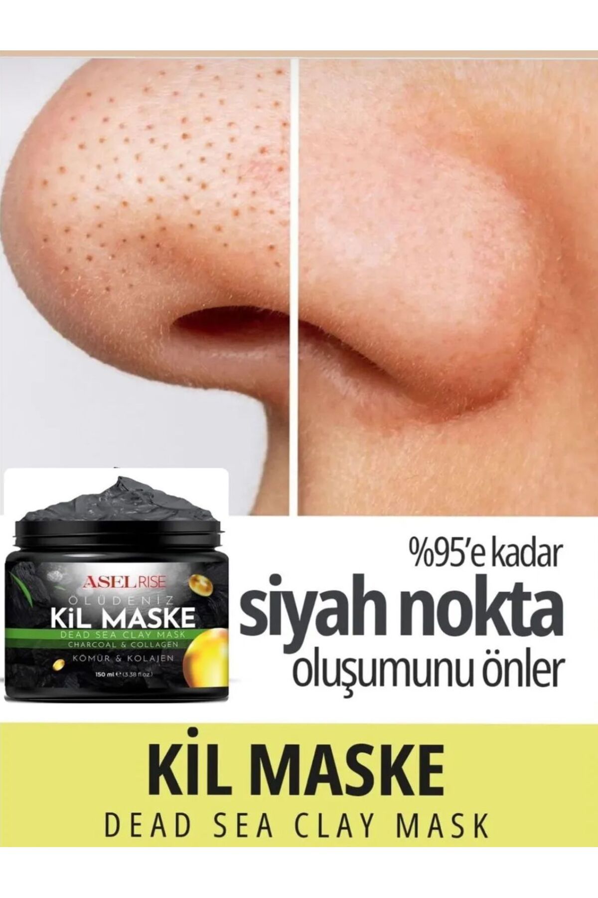 ASELRİSE Collagen ÖlüdenizKil Maskesi Leke,gi...