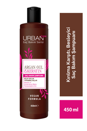 Argan Yağı Kolay Kırılan Yıpranmış Saçlara Özel Saç Bakım Şampuanı-vegan-450 ml Image 0