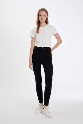 Antrasit Kadın Jean Pantolon C8545AX/NM36 Image 2