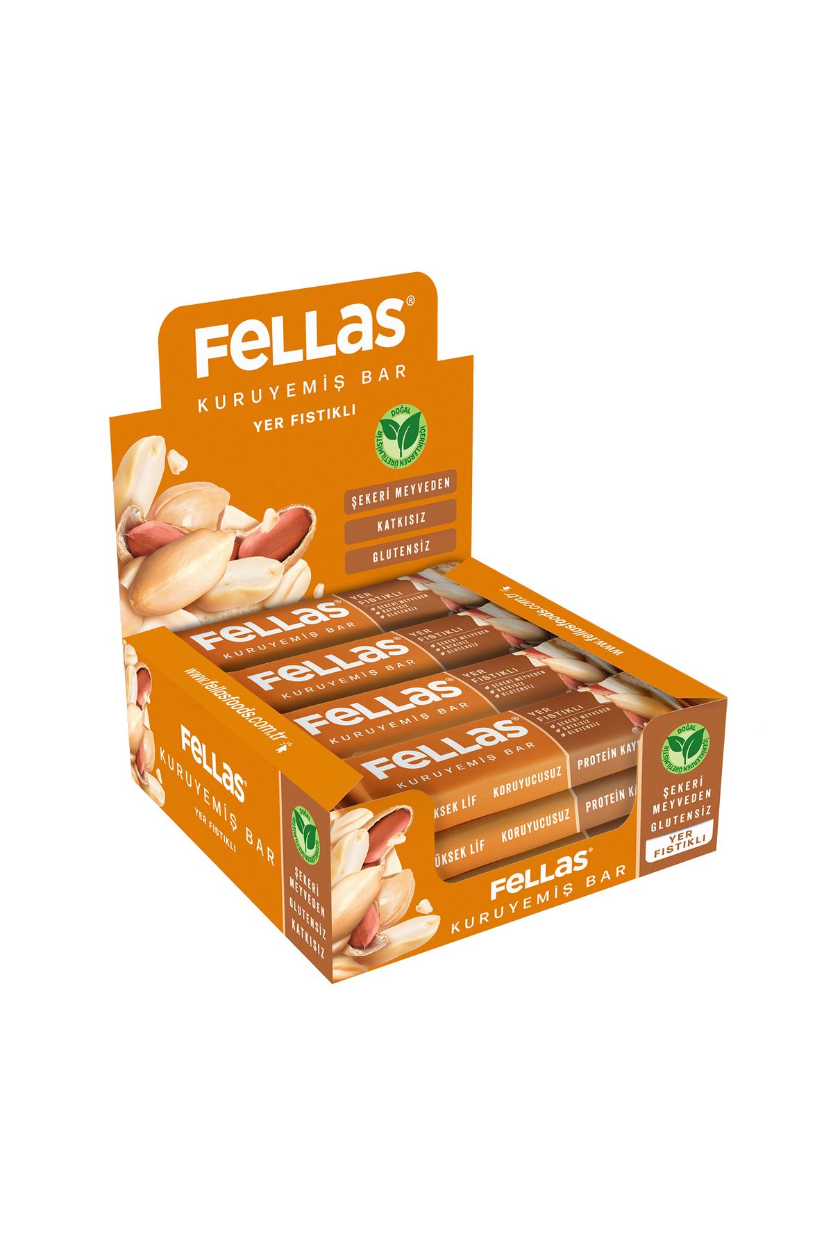 Fellas Yer Fıstıklı KuruyemişBar 30g x12 Adet