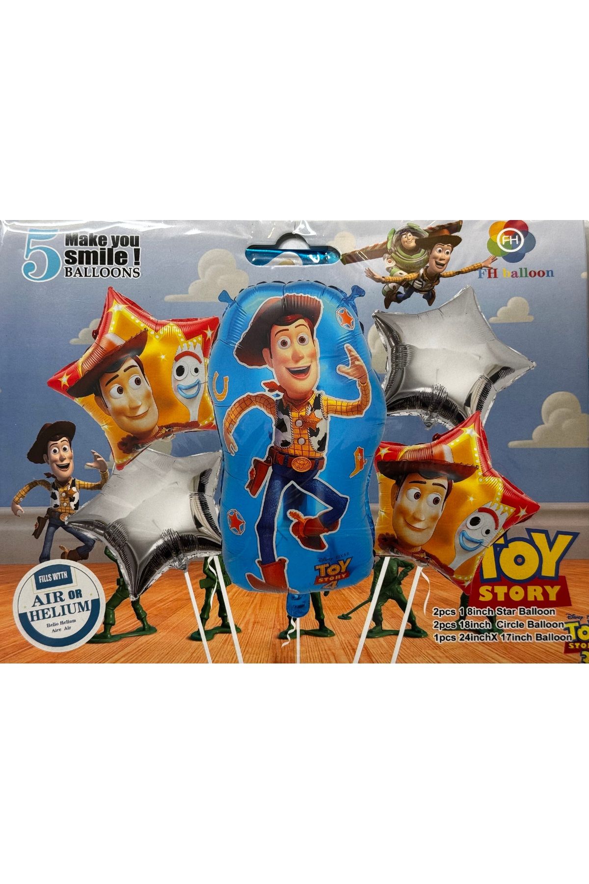 KATRİN Toy Story 5li setFolyo Balon