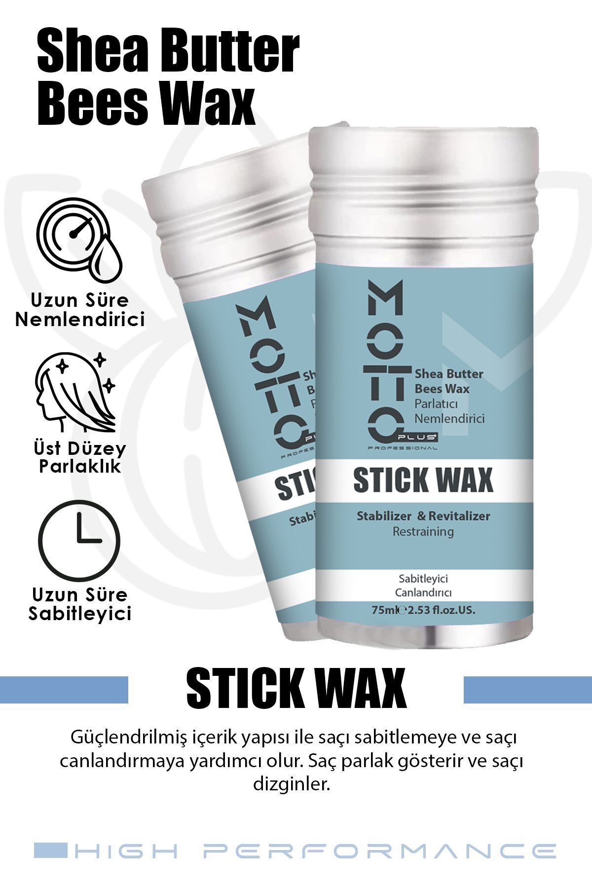 Canlandırıcı ve Saç Sabitleyici Stick Wax 75ml