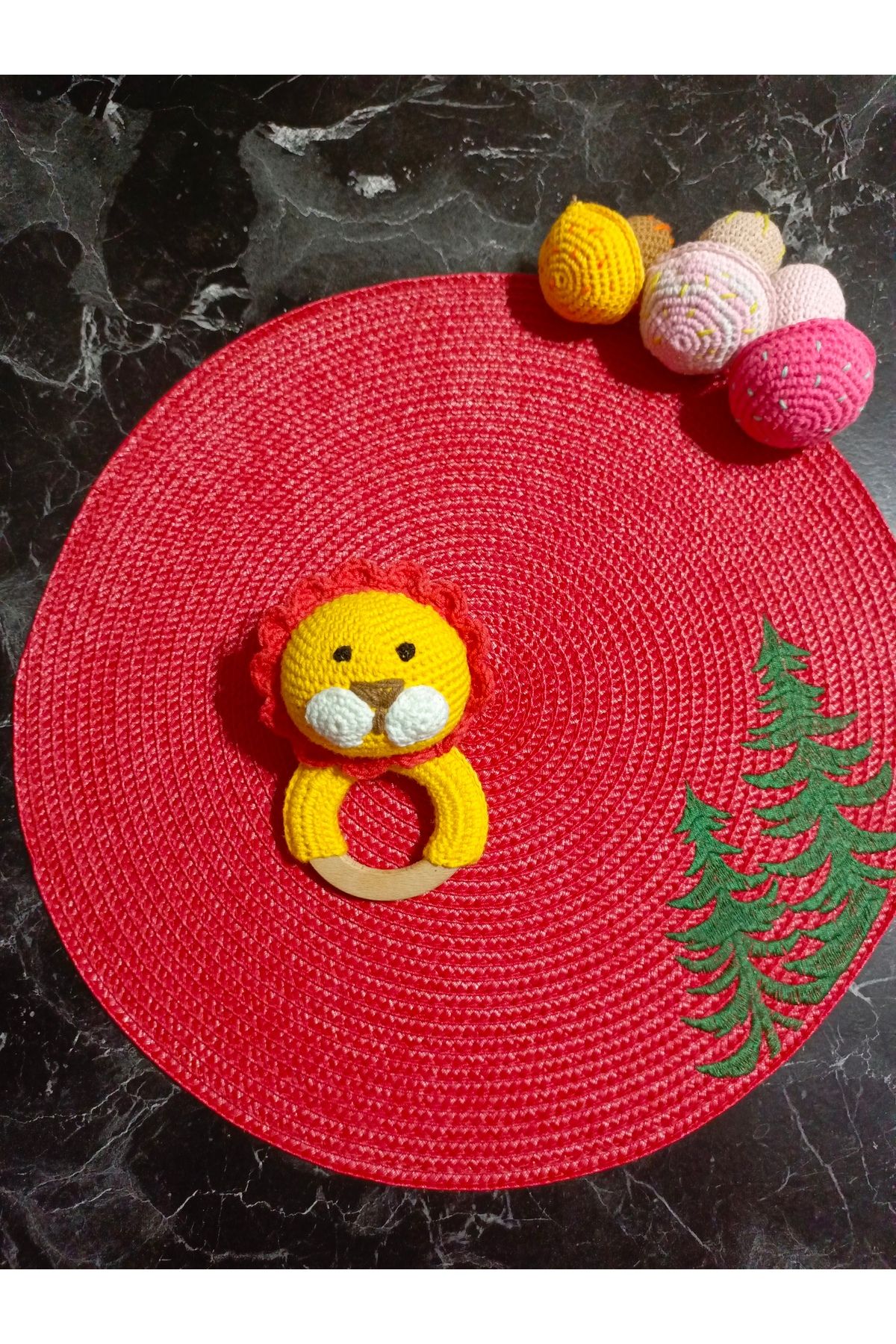 Amigurumi Aslan Diş Kaşıyıcı