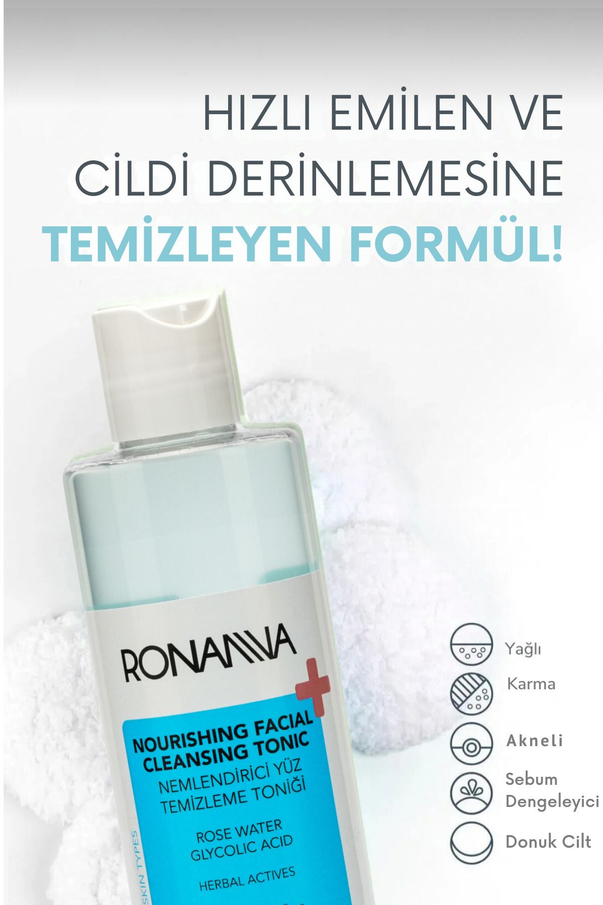 Gözenek Sıkılaştırıcı Aydınlatıcı Nemlendirici Arındırıcı Yüz Temizleme Toniği 200 ml