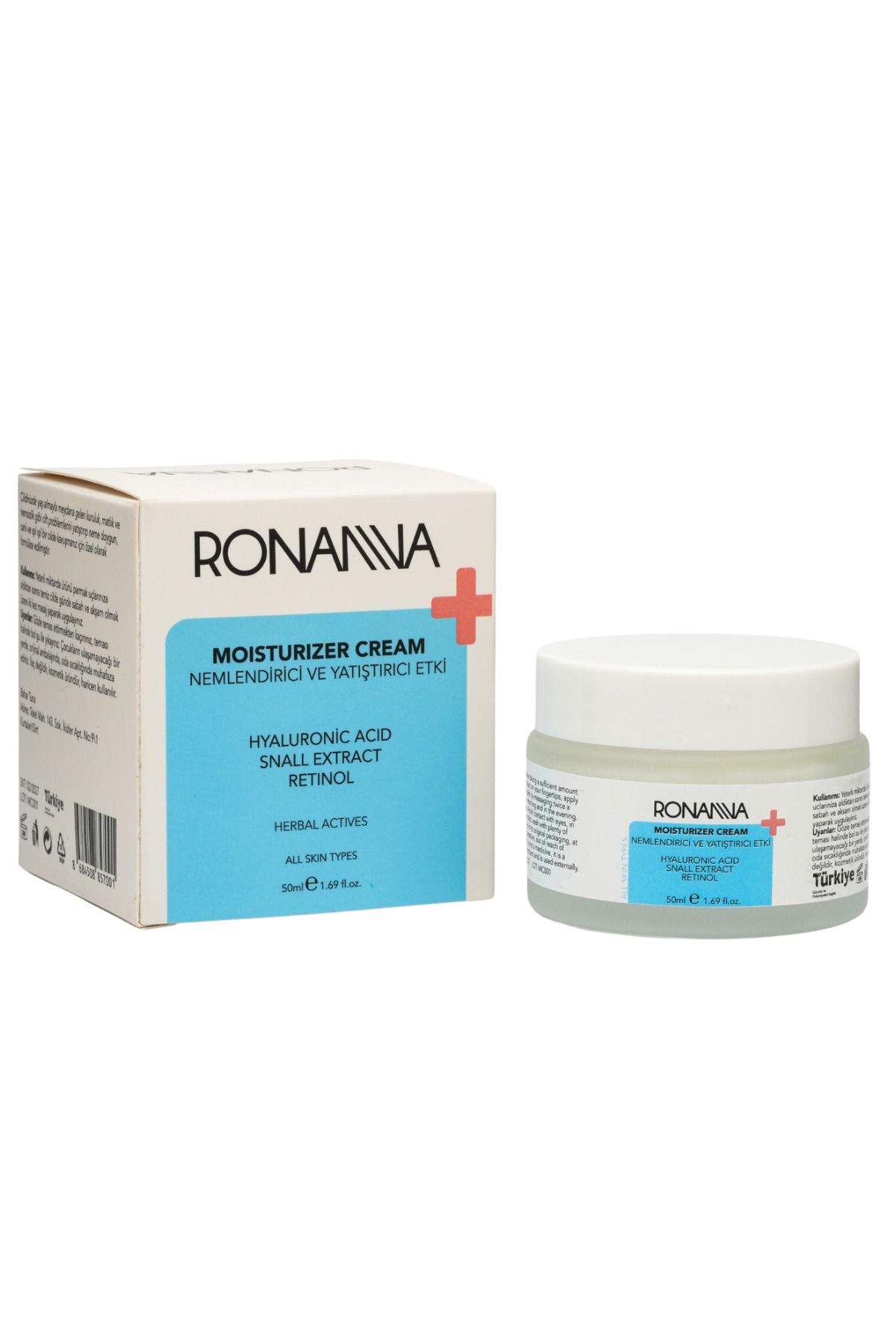 Moisturizer Yoğun Nemlendirici Onarıcı Aydınlatıcı Tüm Ciltler Için Bakım Kremi 50ml