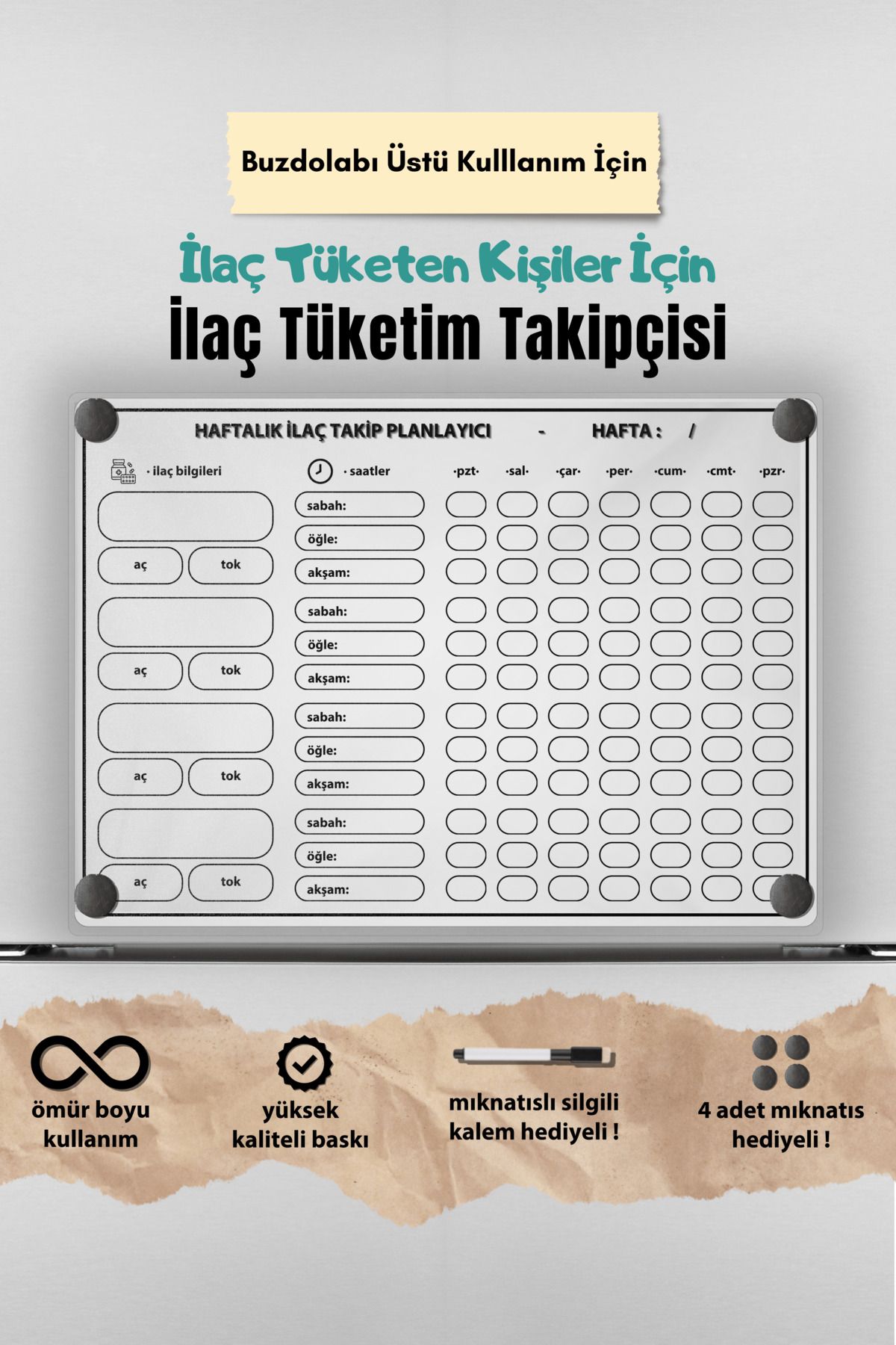 caps Haftalık İlaç TüketimTakipçisi