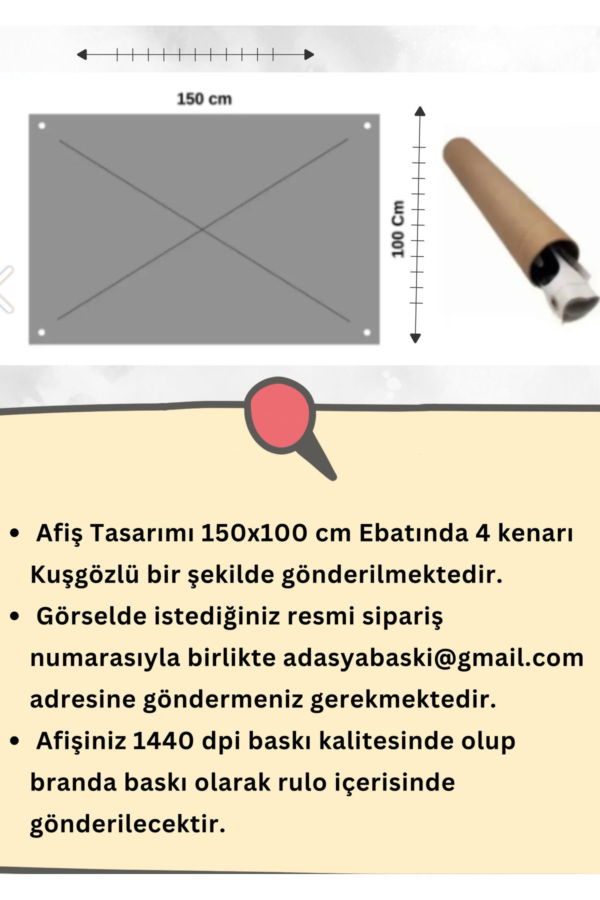 Uğur Böceği Doğum Günü Afişi 150x100 branda