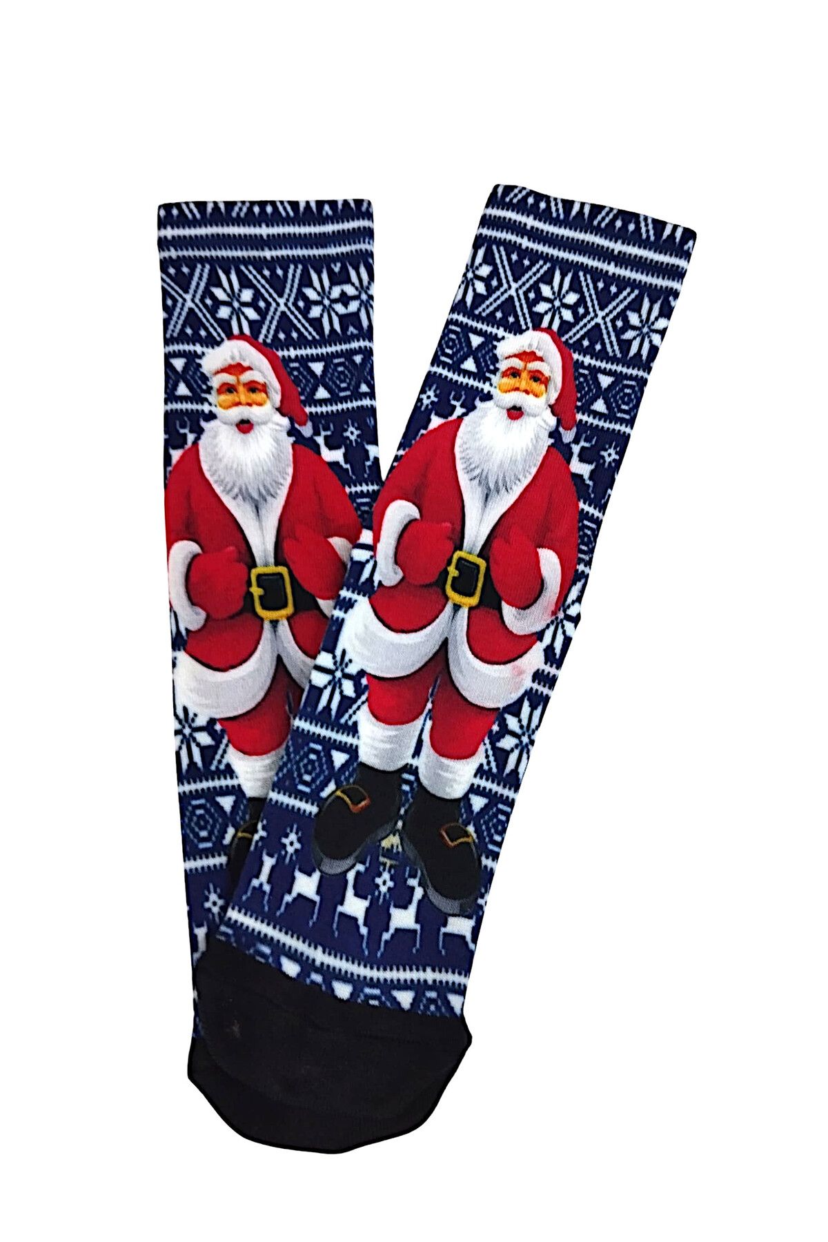 JENES Mavi Noel Baba YılbaşıÇorabı - Unisex