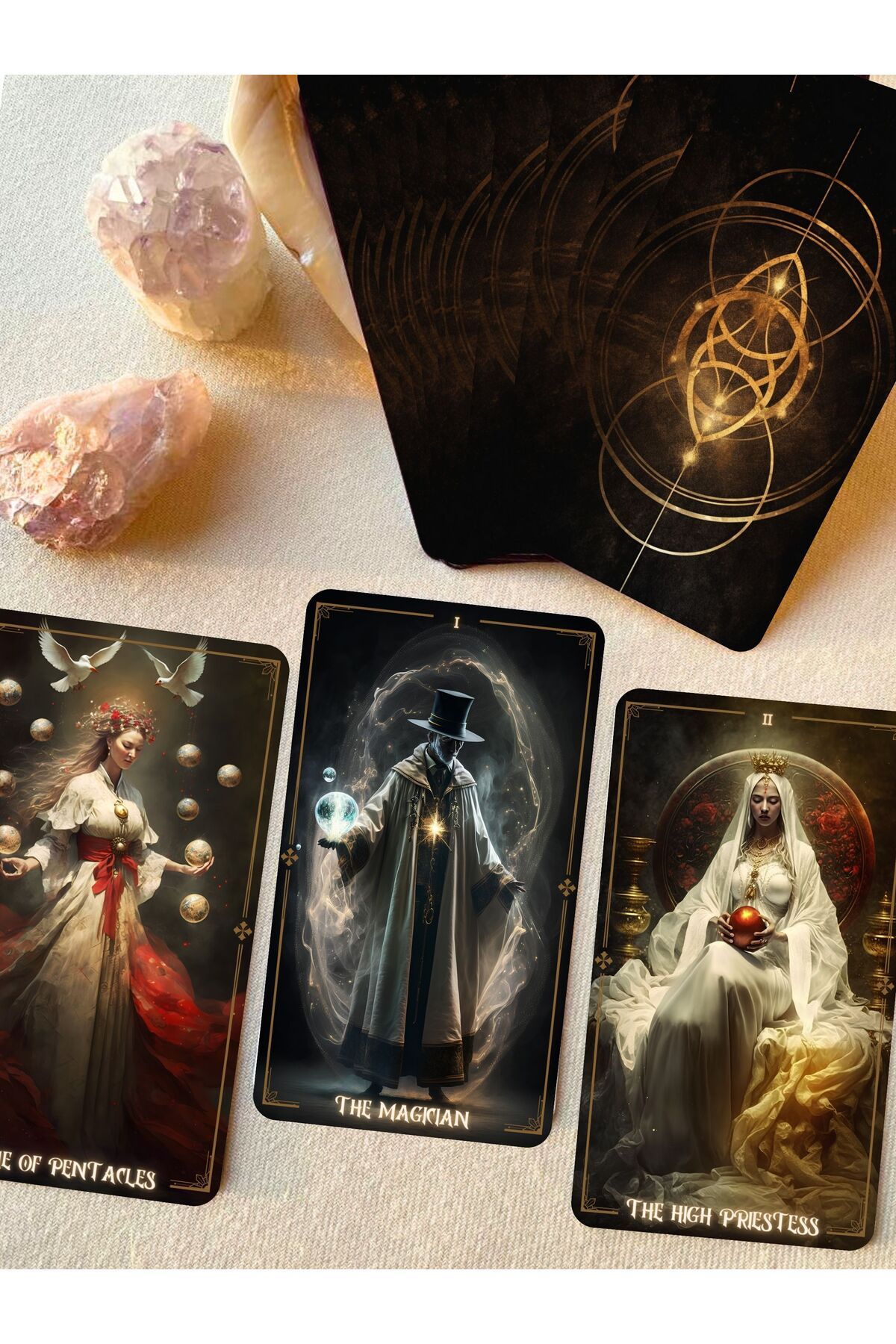 Lunar Sisters AncientWhispers Tarot Destesi -...