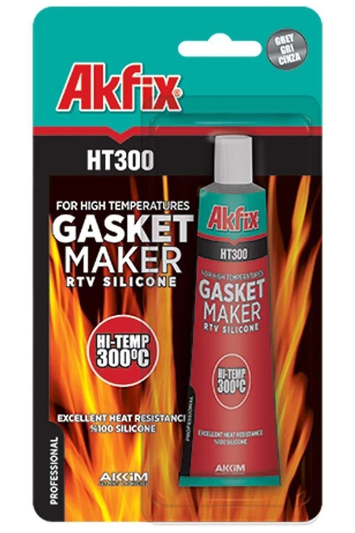 Akfix Ht300 Sa115 Rtv SıvıConta 50 ml Kırmızı