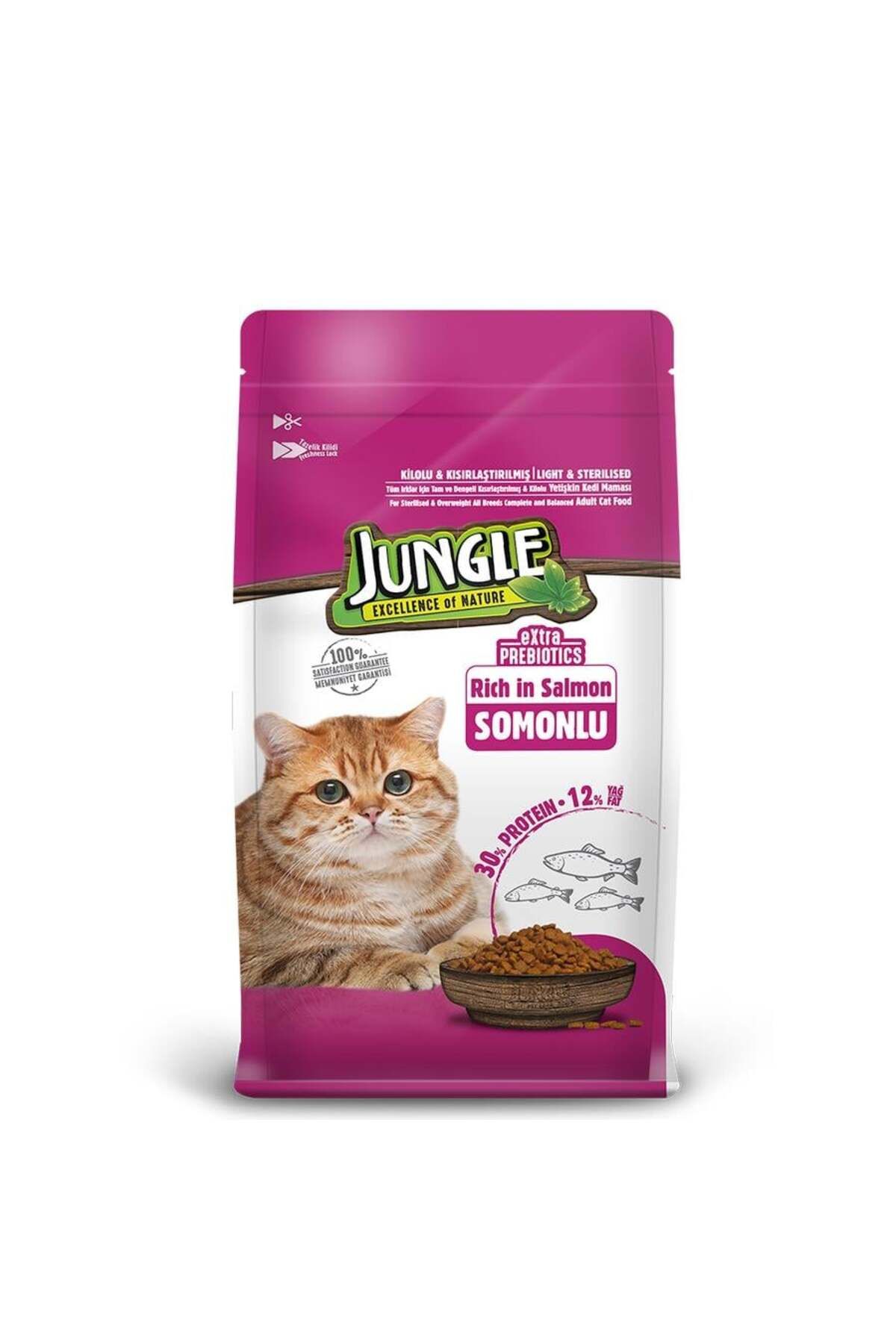 Jungle Sterilesed SomonluKısır Kedi Maması 1,...