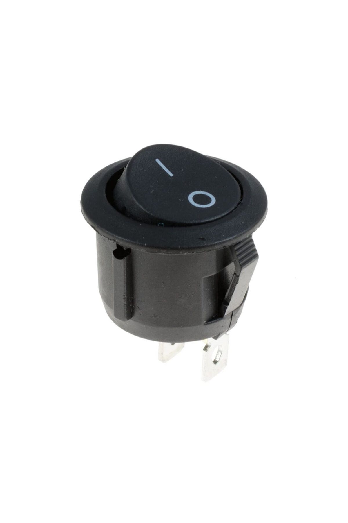 16mm Yuvarlak 2 Pin Anahtar Switch Mini Buton Kcd1 Siyah Plastik Açma Kapama On / Off