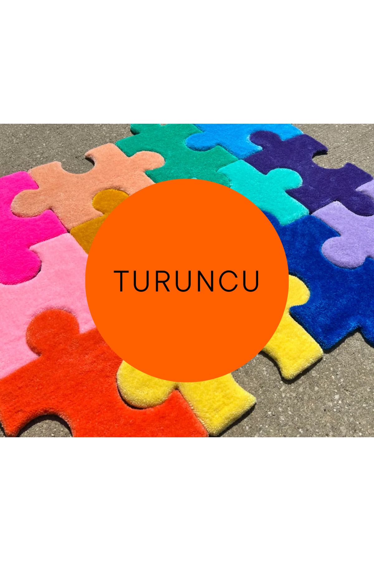 Juji Art Studio Renkli PuzzleHalı - 12 Parça...