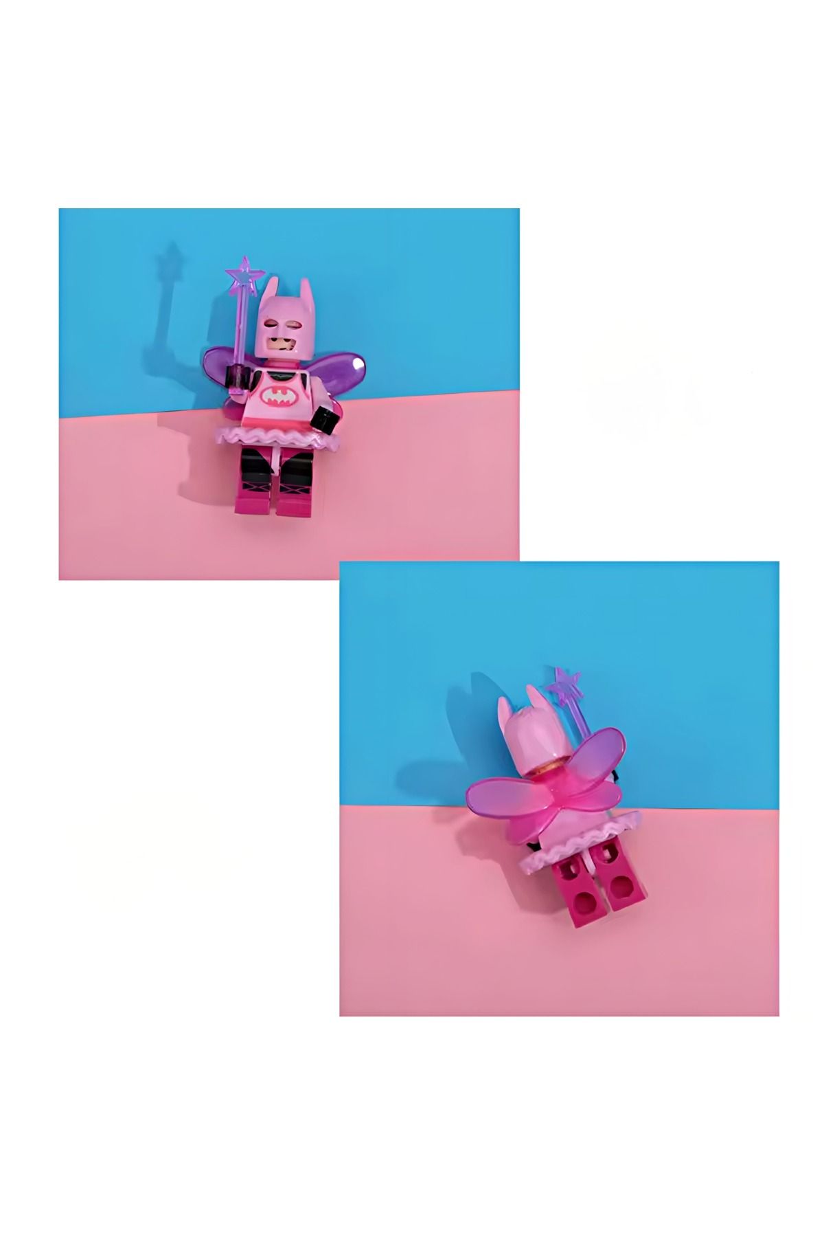 Lego Bat-Fairy Karakteri Mini Figür Anahtarlık Çanta ve Cüzdan Süsü